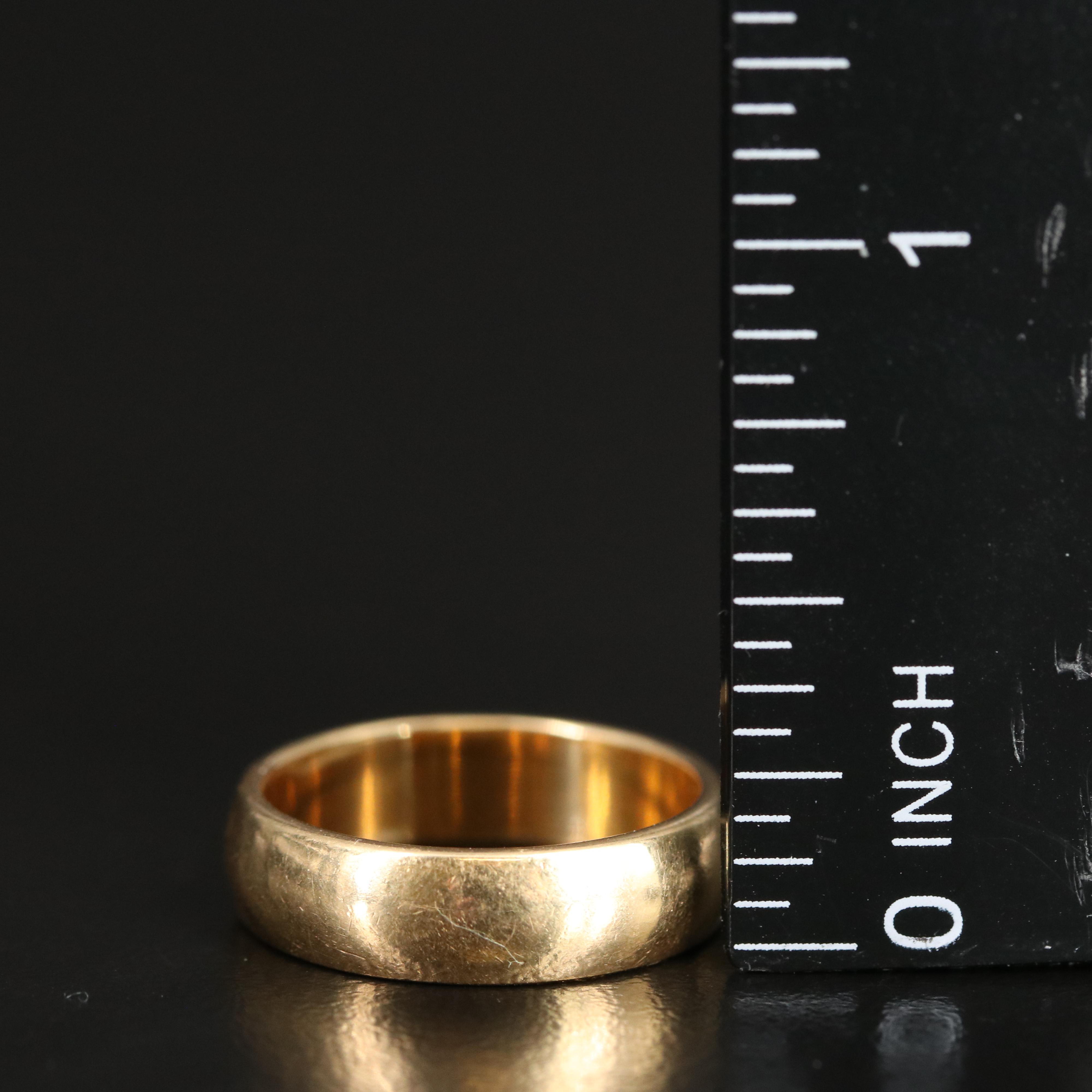 Vintage 18K Gold Band Ring