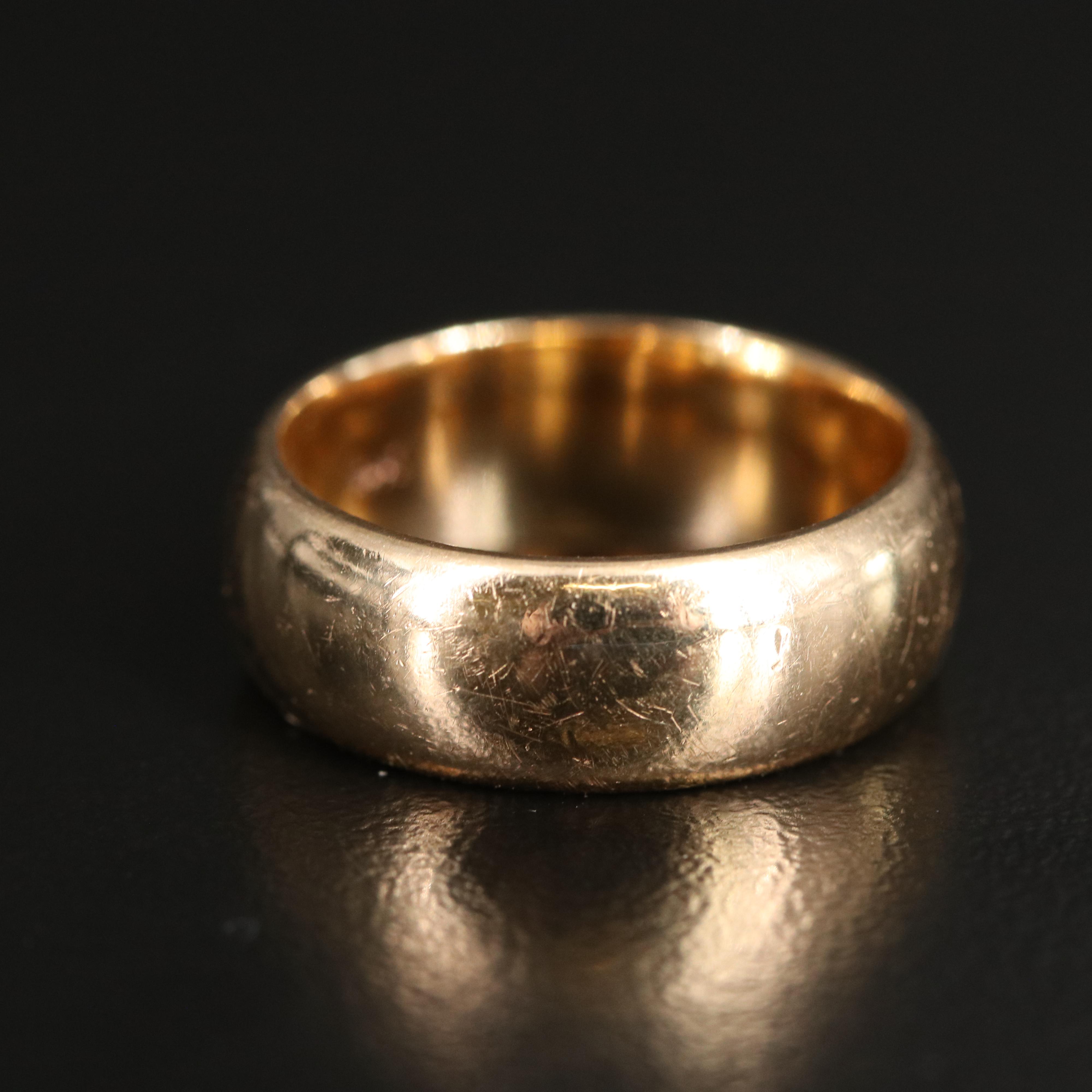 14K Gold Band Ring