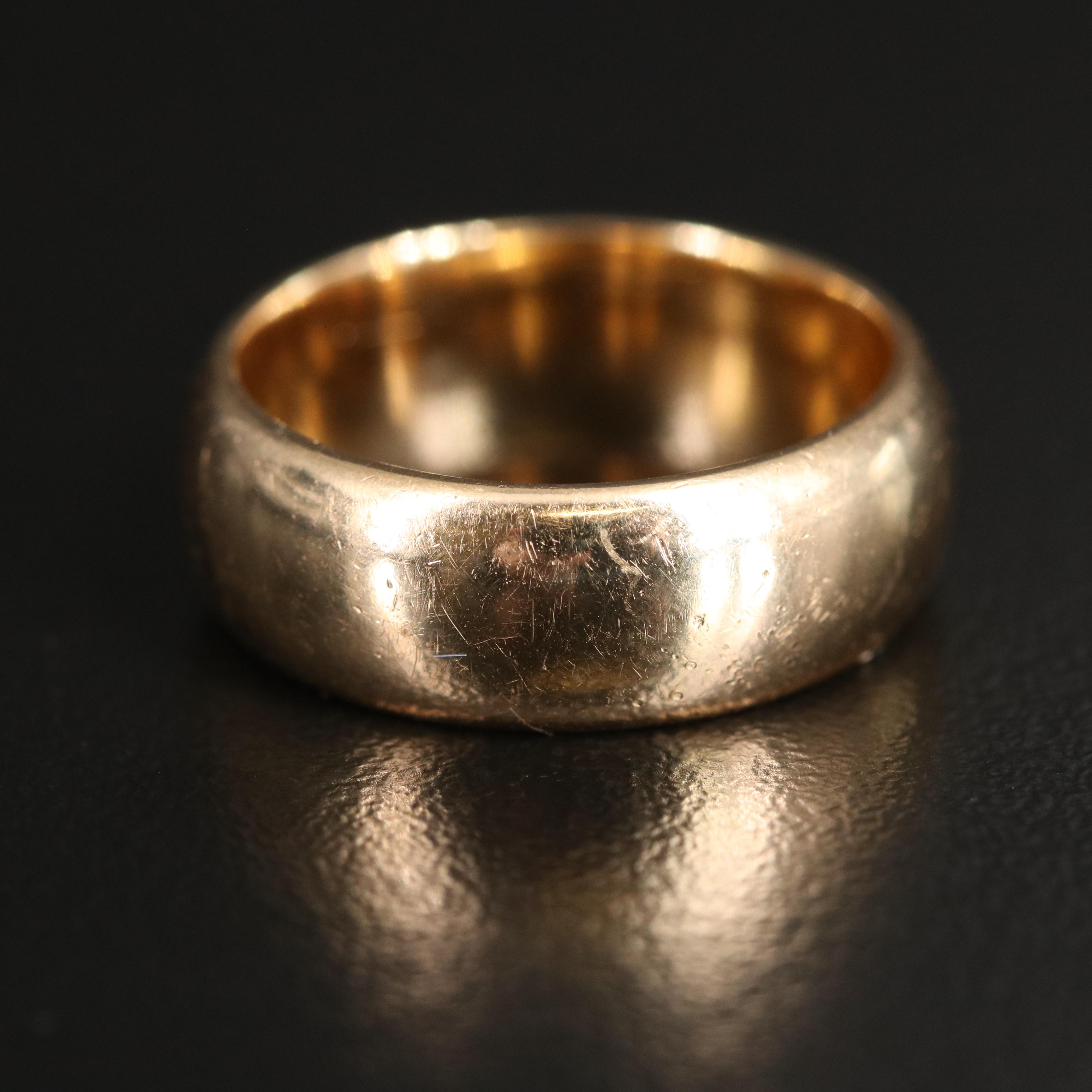 14K Gold Band Ring