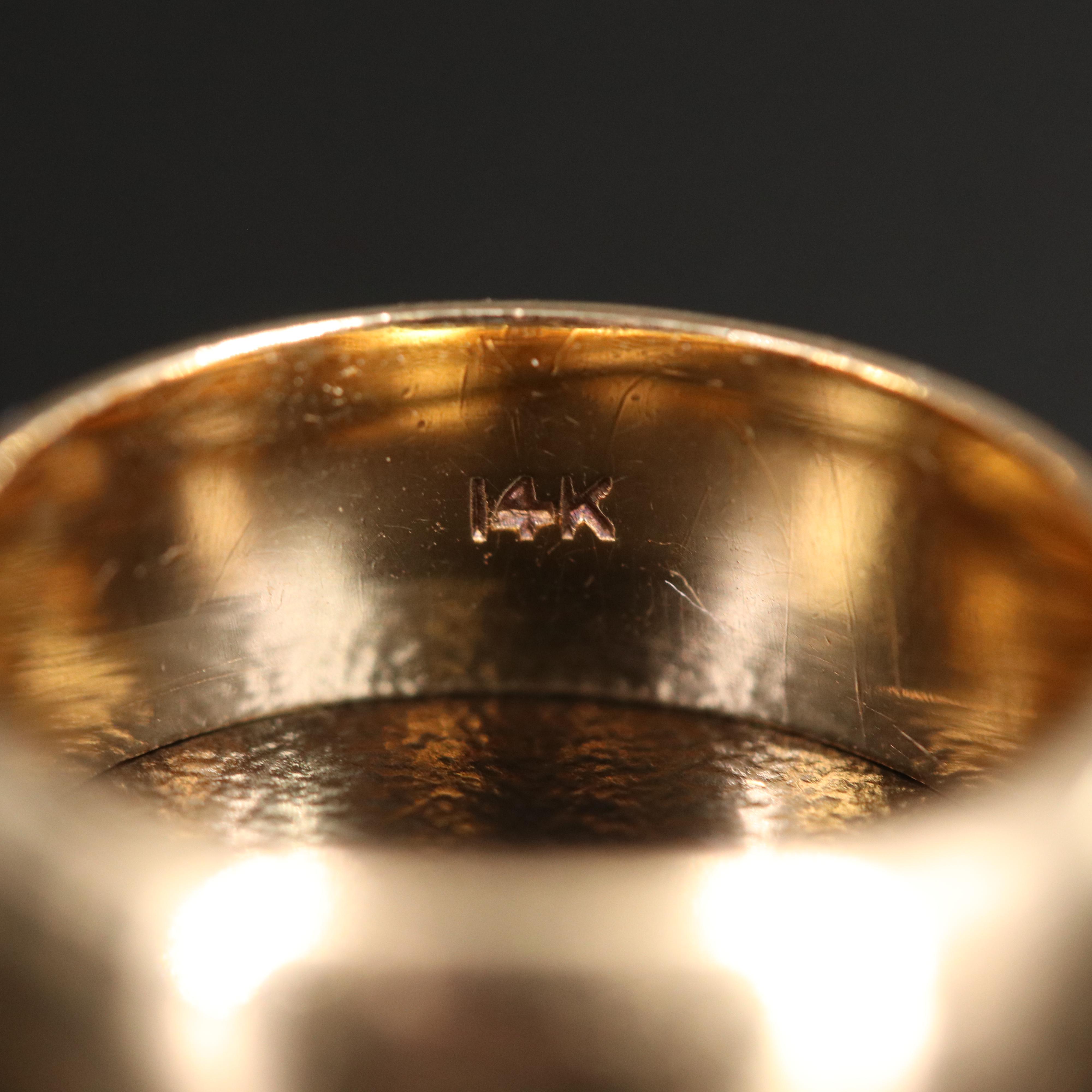 14K Gold Band Ring