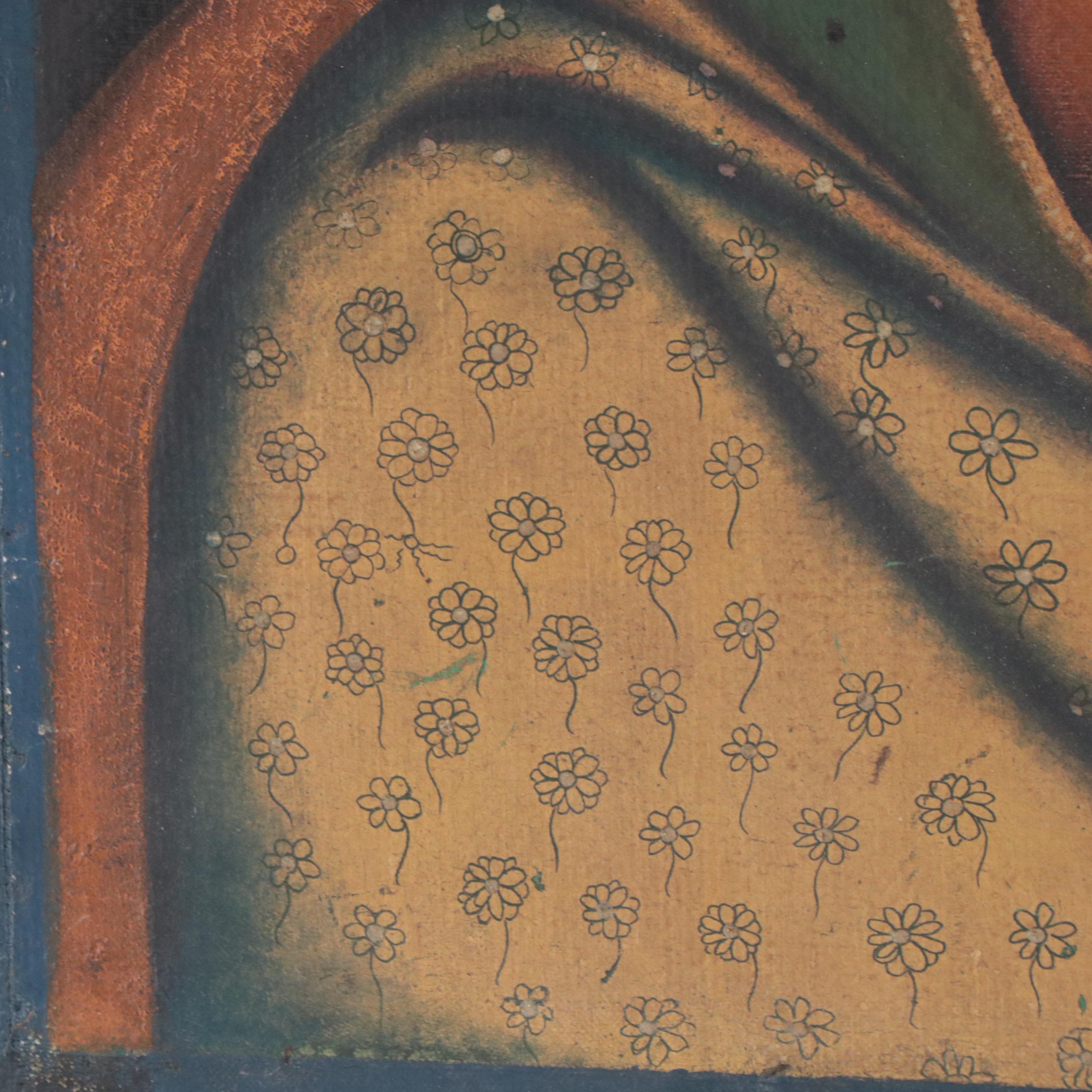 Indian Portrait Oil Painting of Woman