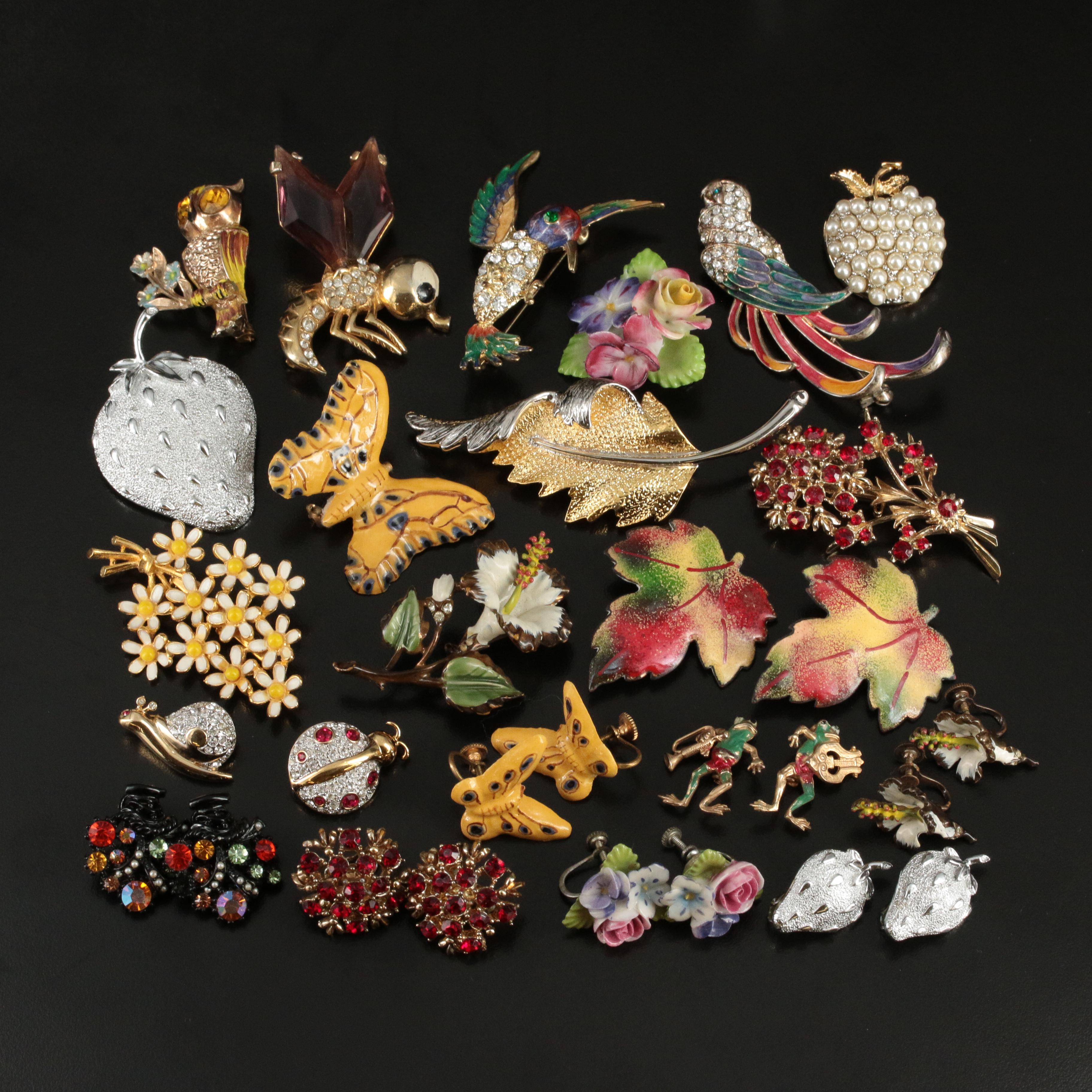 Sarah Coventry Featured in Flora and Fauna Themed Vintage Jewelry
