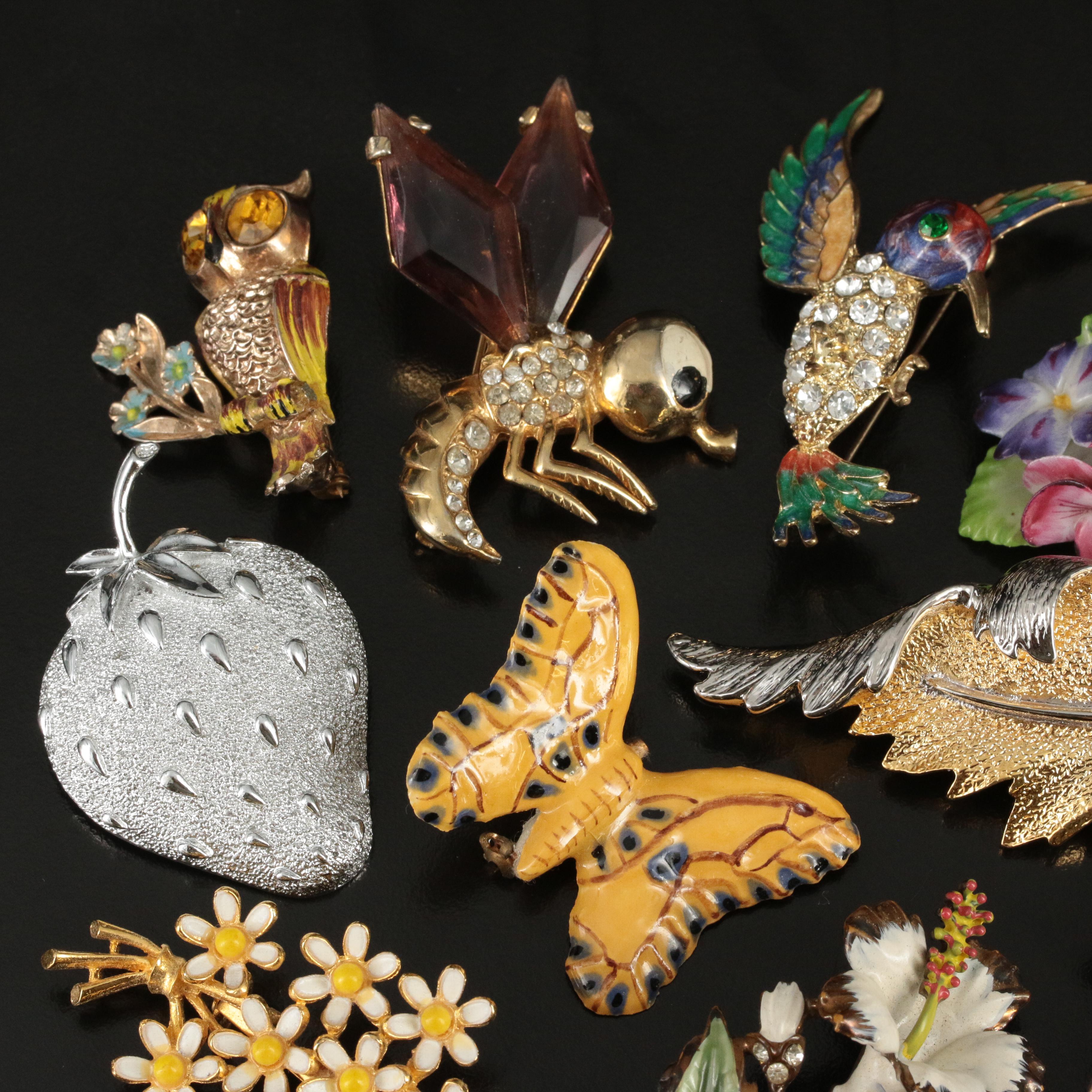 Sarah Coventry Featured in Flora and Fauna Themed Vintage Jewelry