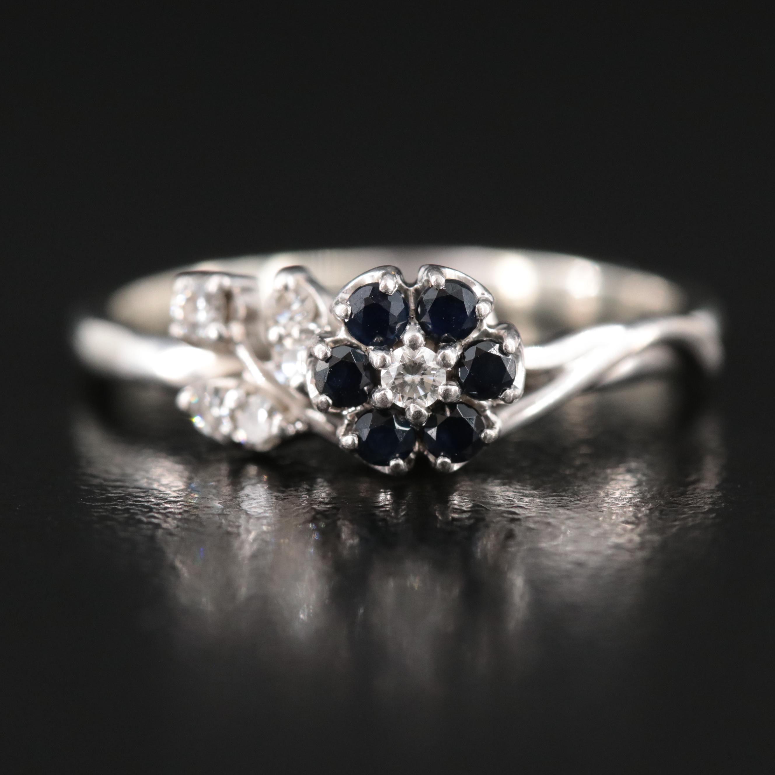 Jabel 18K Diamond and Sapphire Ring