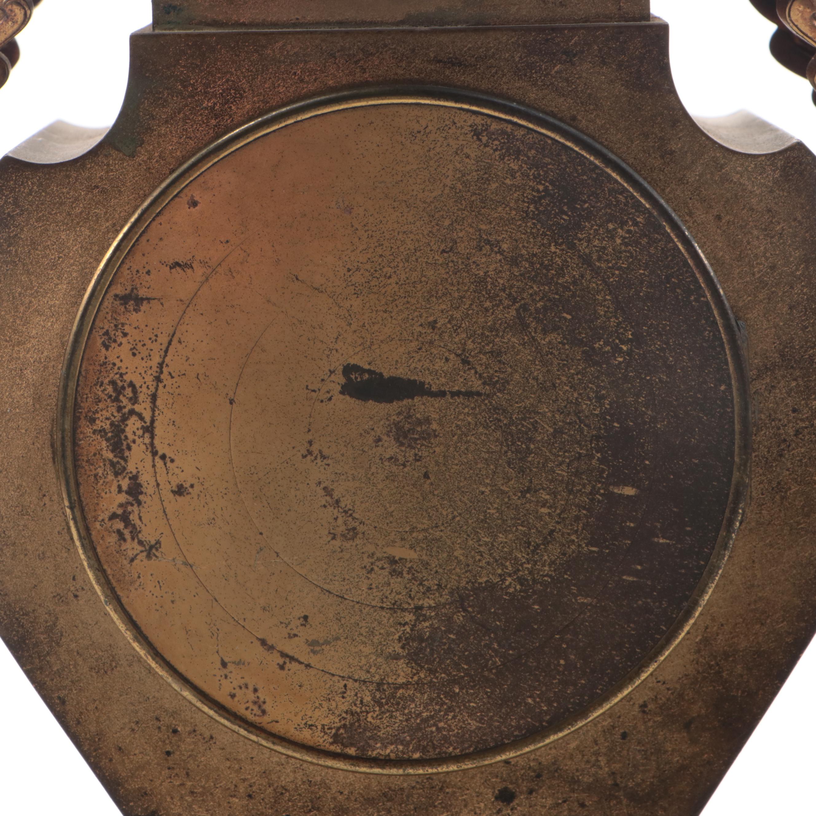 Tiffany & Co. Bronze Victorian Mantel Clock, Late 19th Century