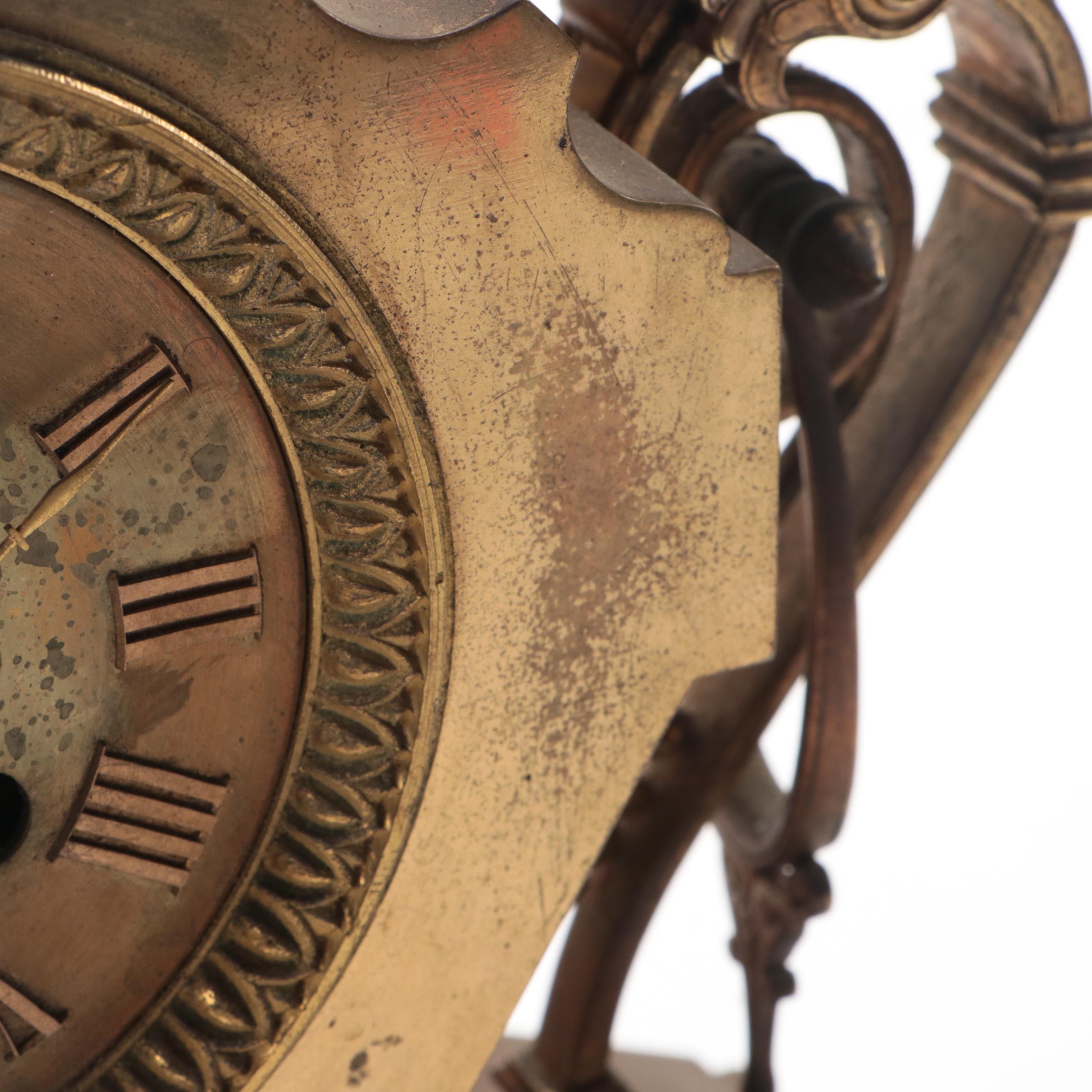 Tiffany & Co. Bronze Victorian Mantel Clock, Late 19th Century