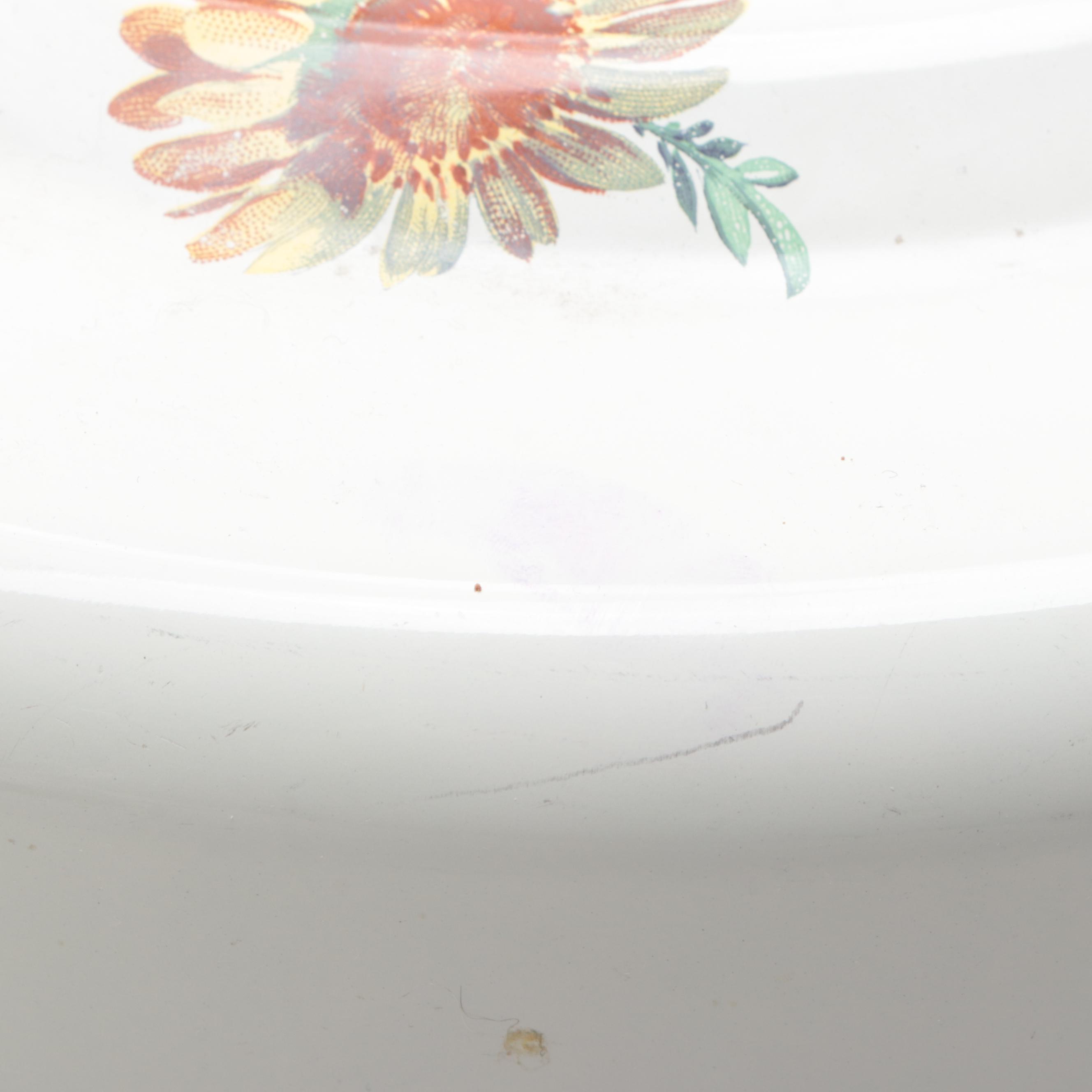 MacKenzie-Childs Enameled Cake Plate and Doome