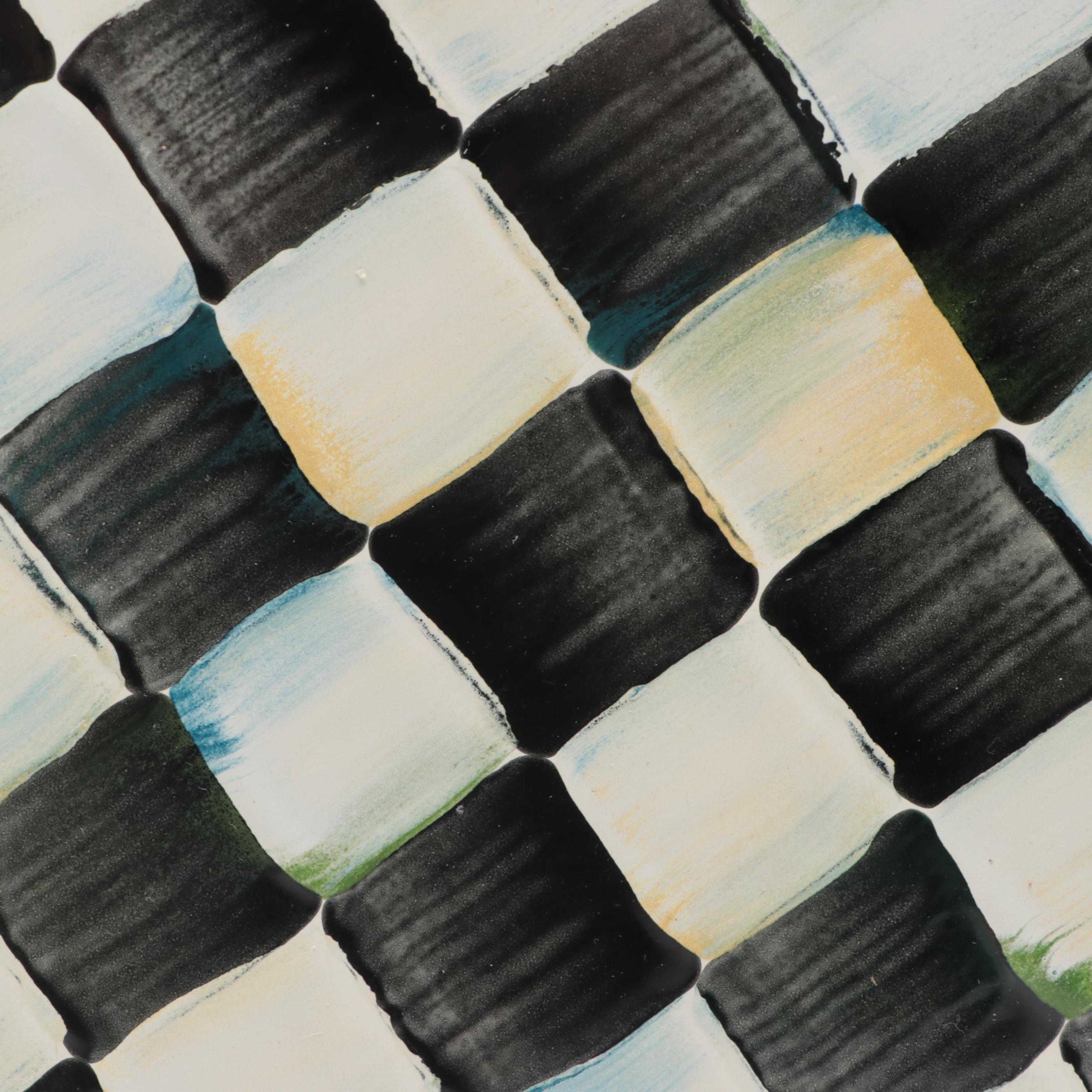 MacKenzie-Childs Enameled Cake Plate and Doome