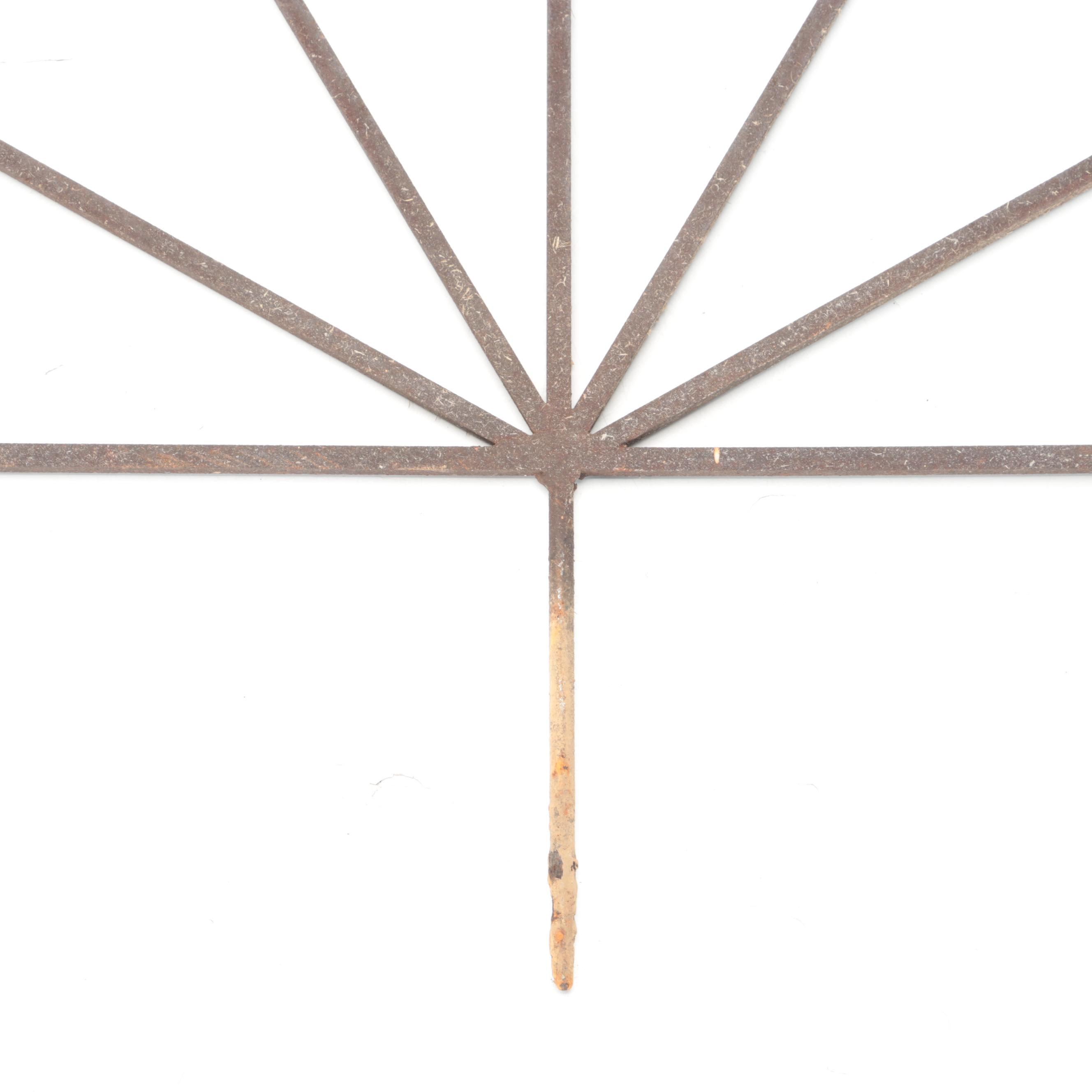 Cast Iron Garden Arch with Rabbit Accents