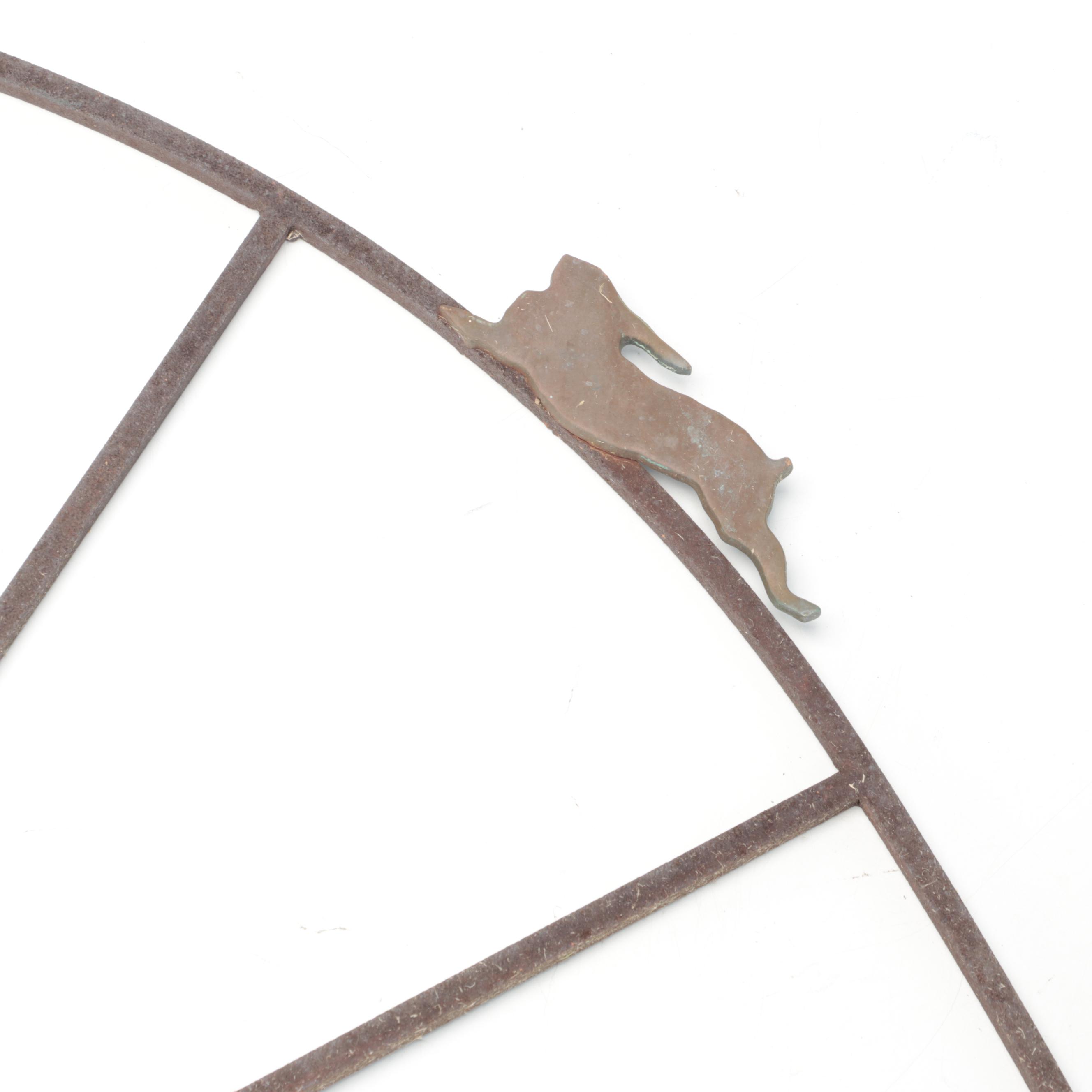 Cast Iron Garden Arch with Rabbit Accents