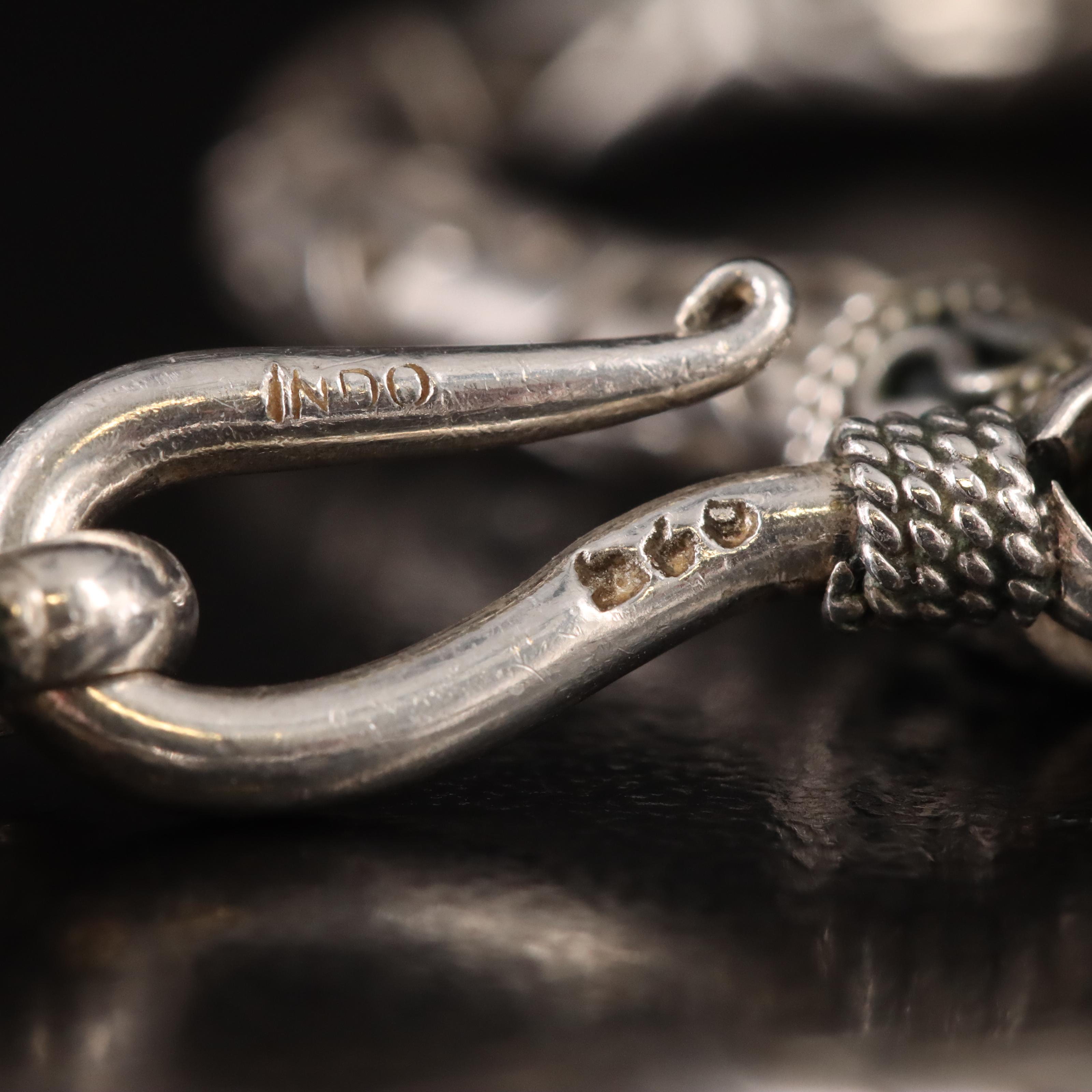 Sterling Round Byzantine Chain Necklace