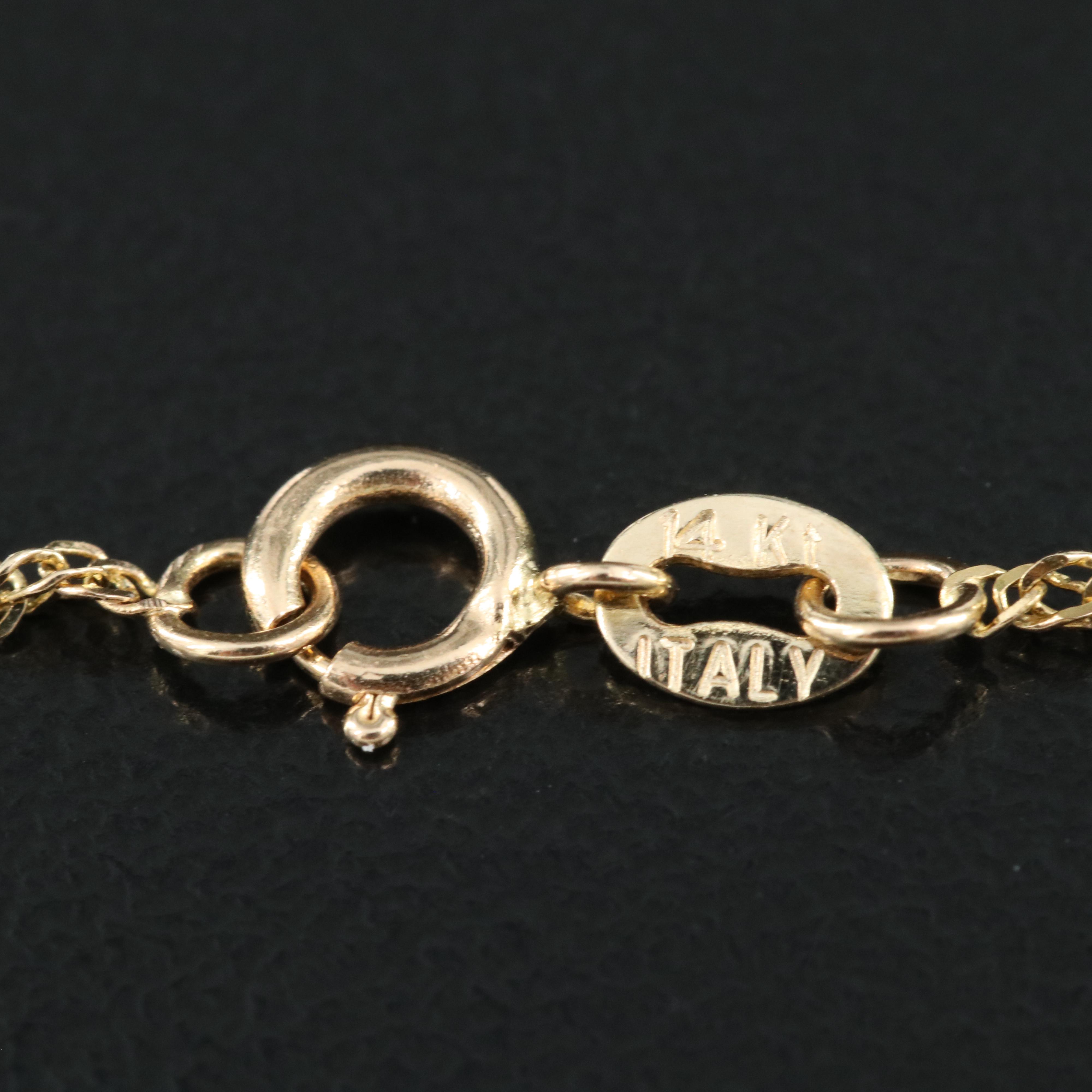 14K 1.21 CT Fancy White Diamond Solitaire Pendant Necklace