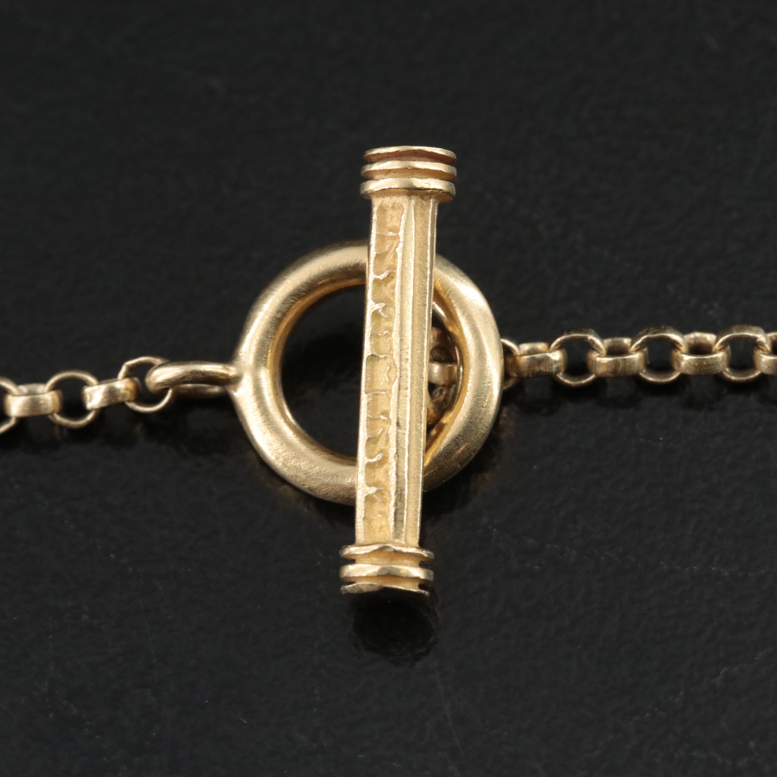 Slane & Slane 18K Pearl Pendant Necklace