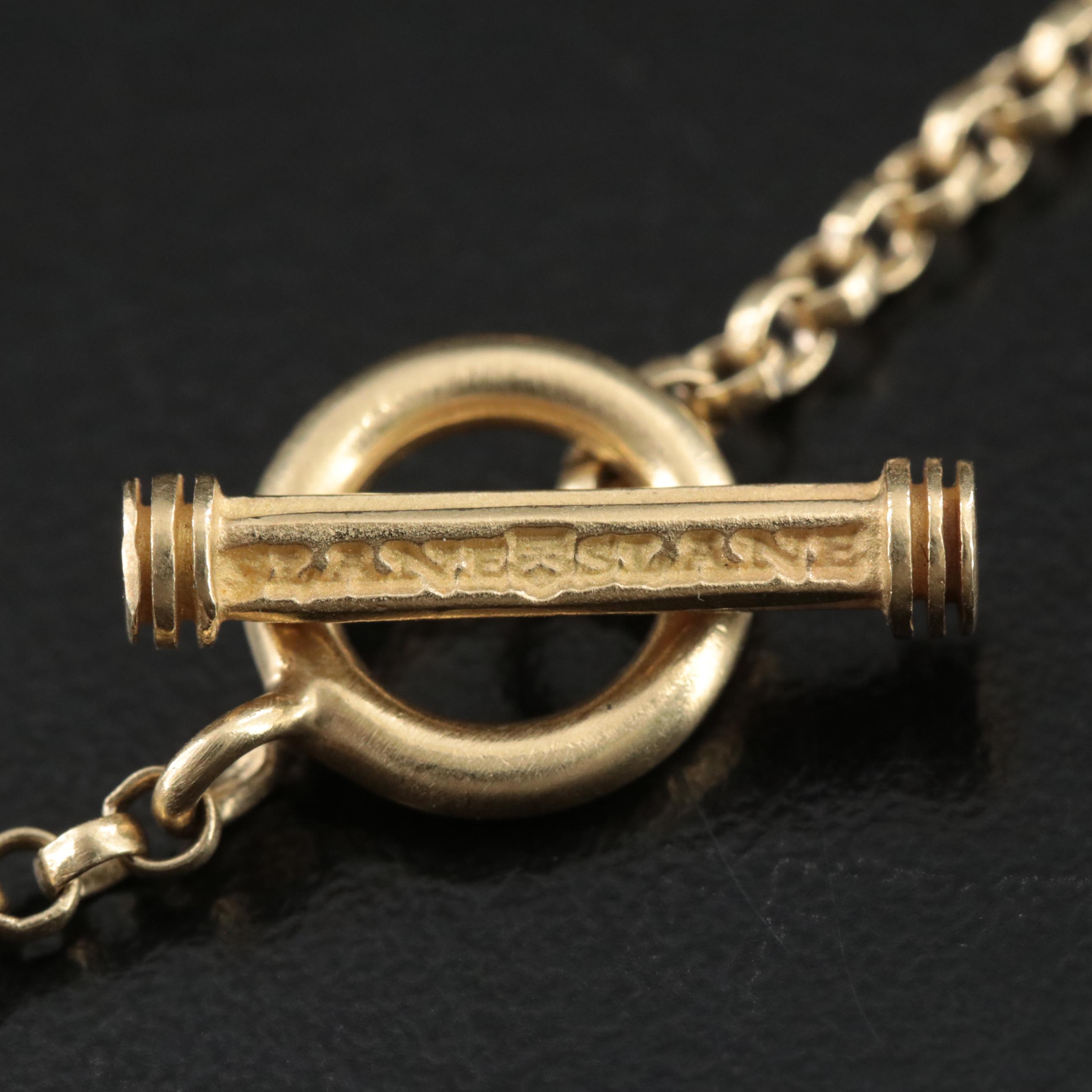 Slane & Slane 18K Pearl Pendant Necklace