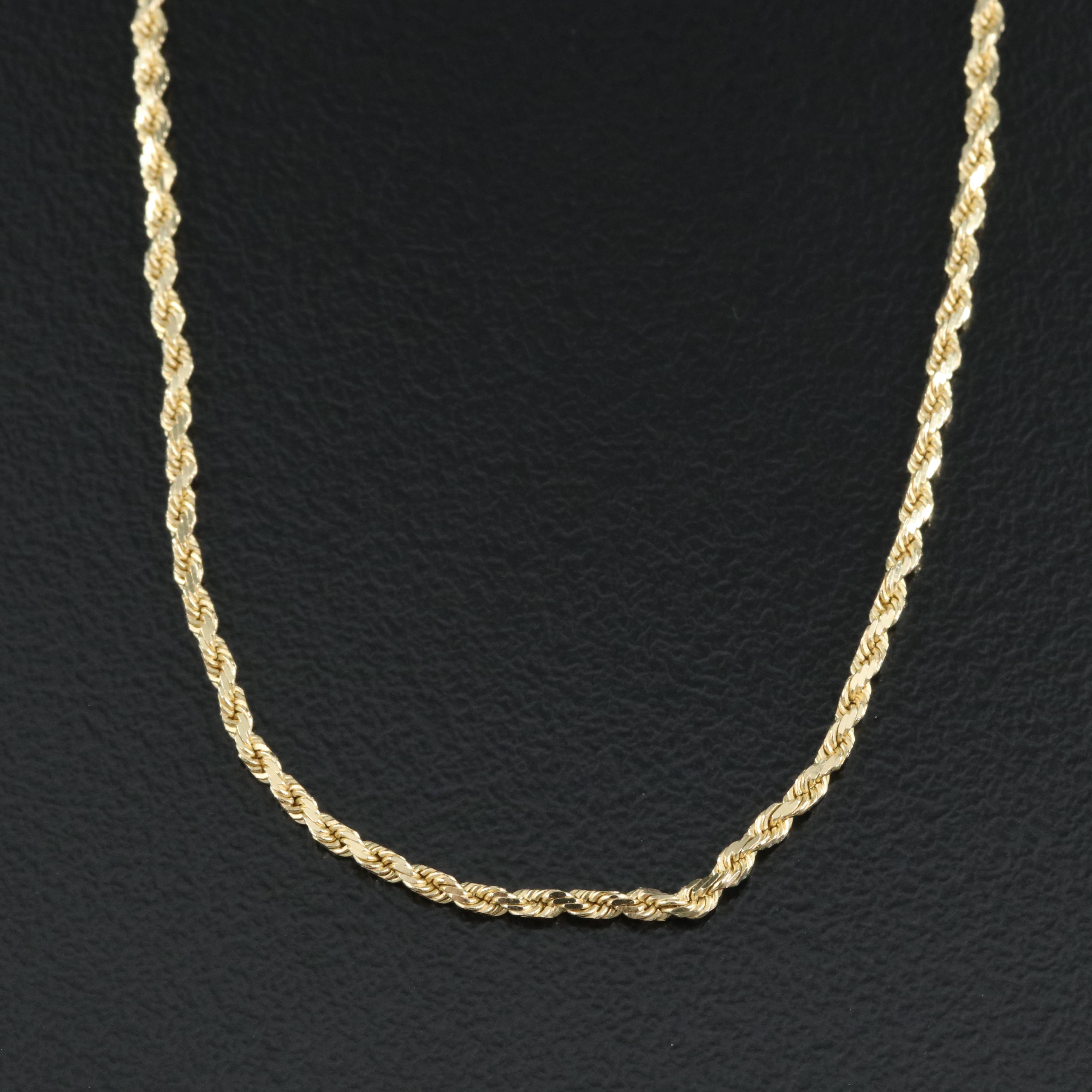 14K Gold Rope Chain
