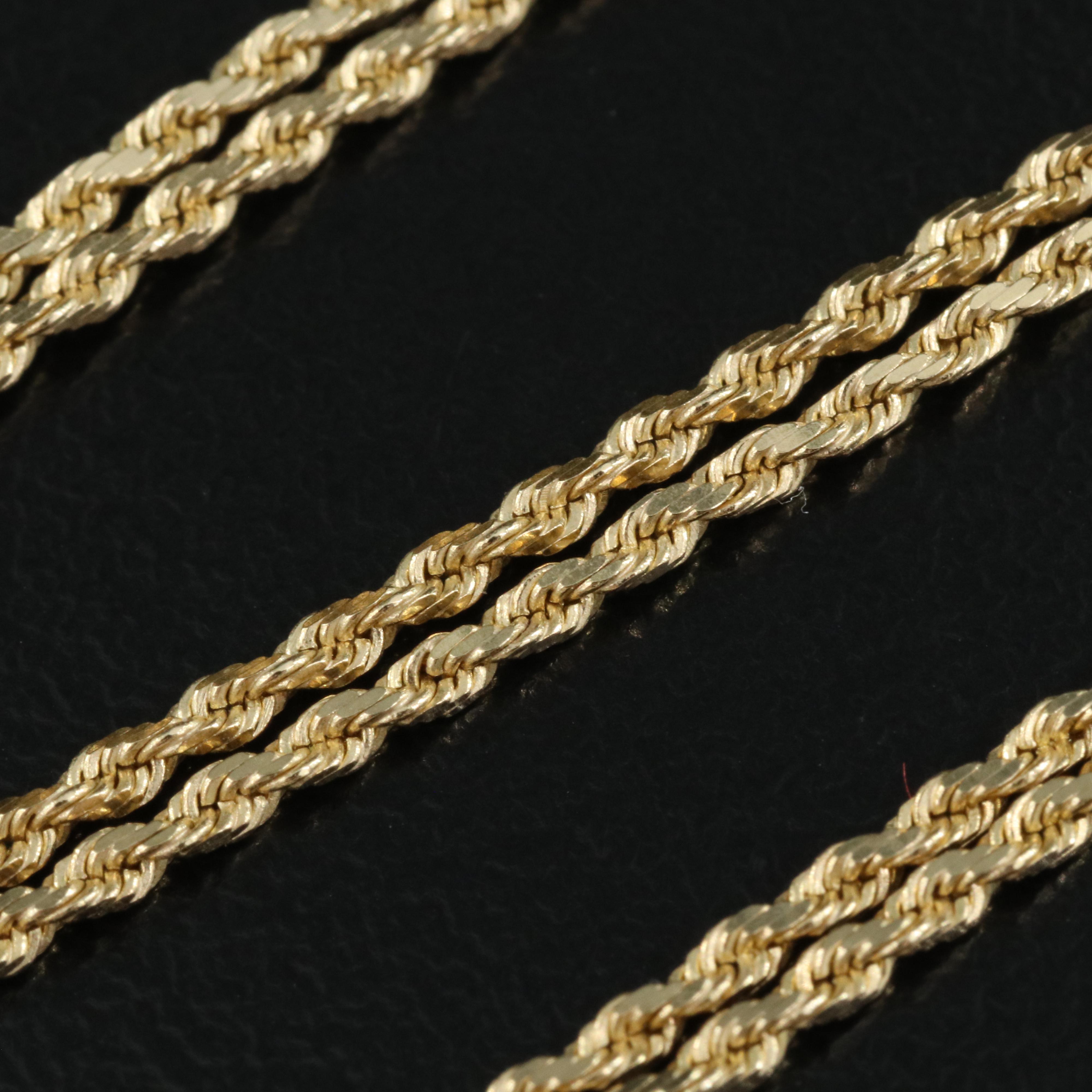 14K Gold Rope Chain