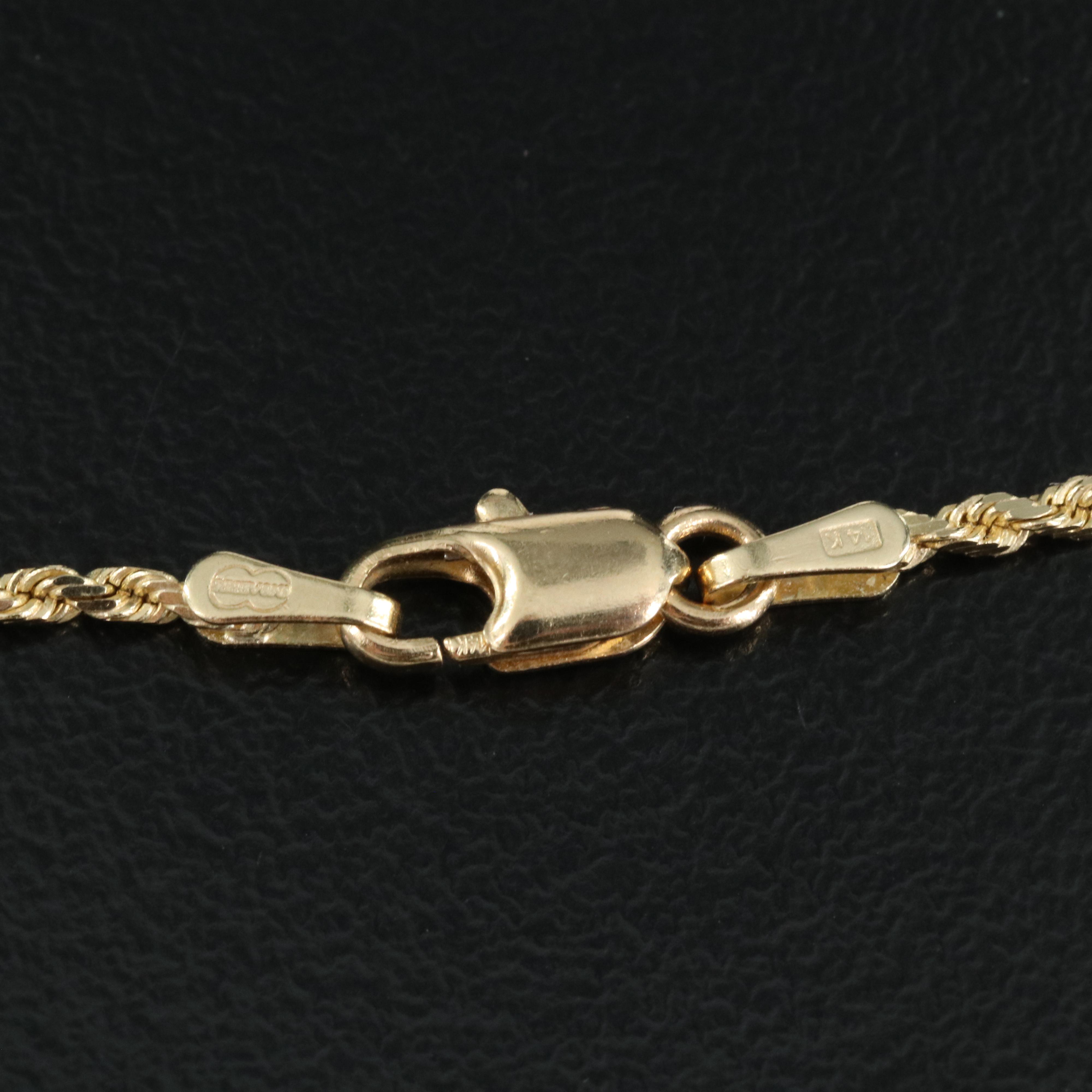 14K Gold Rope Chain