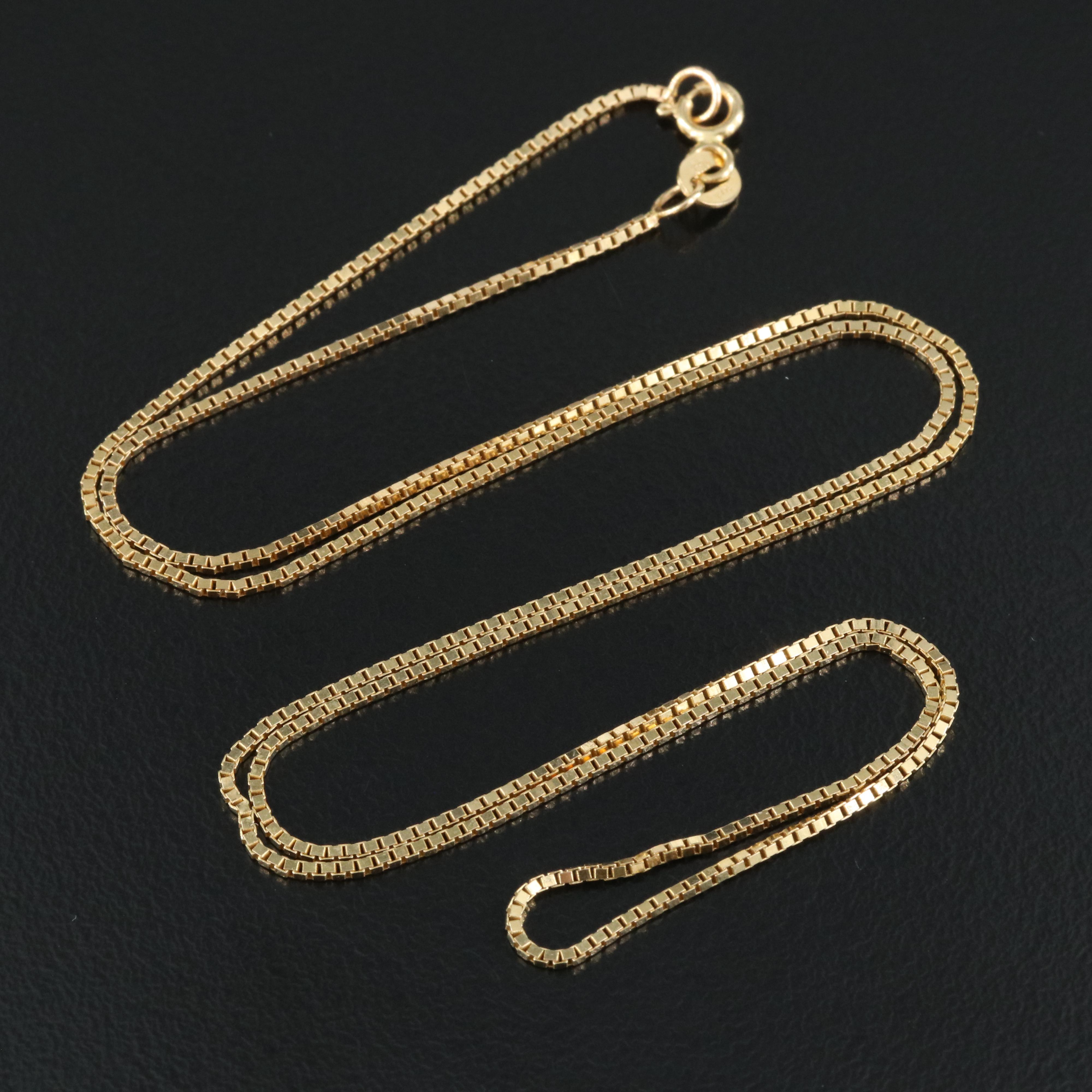 14K Gold Box Chain