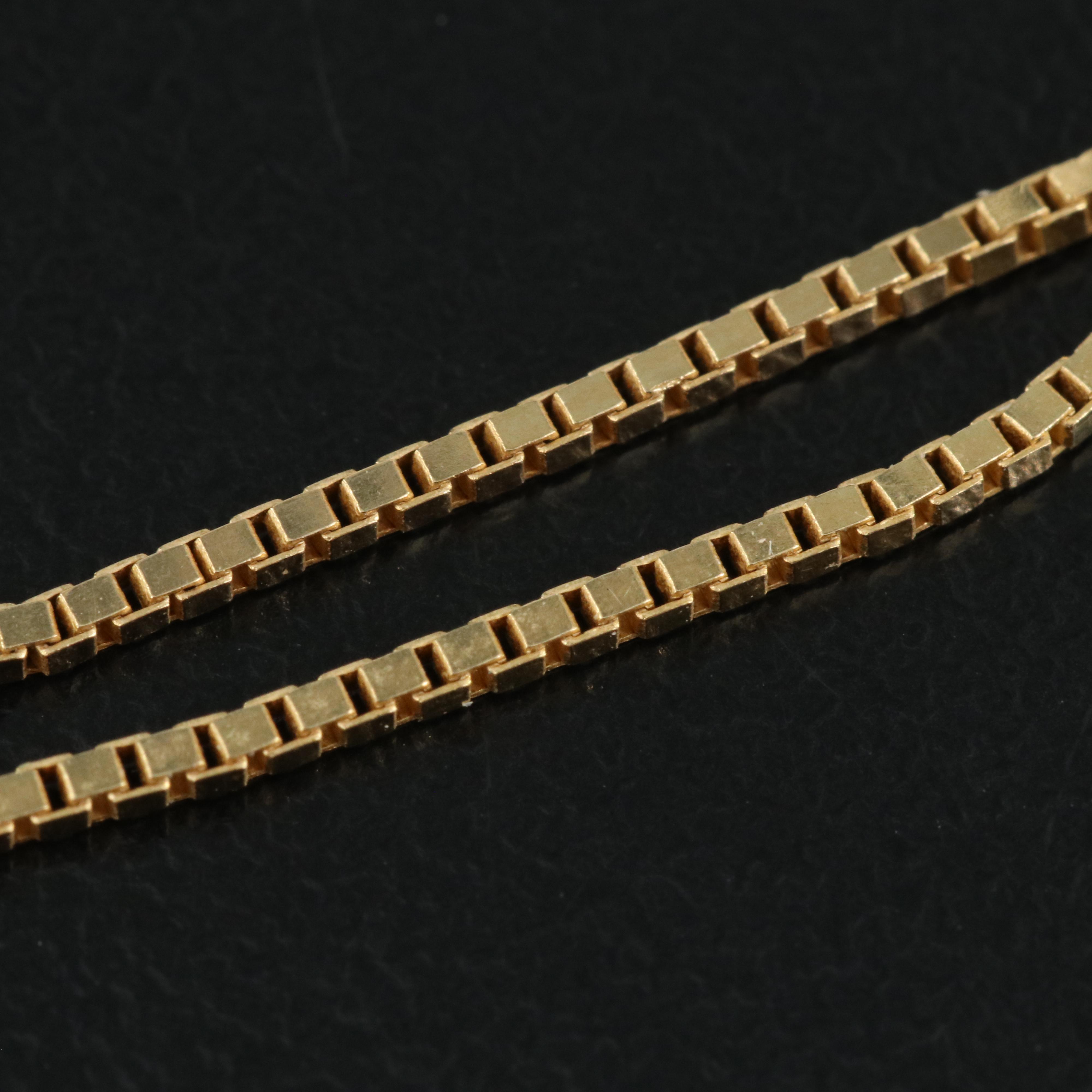 14K Gold Box Chain