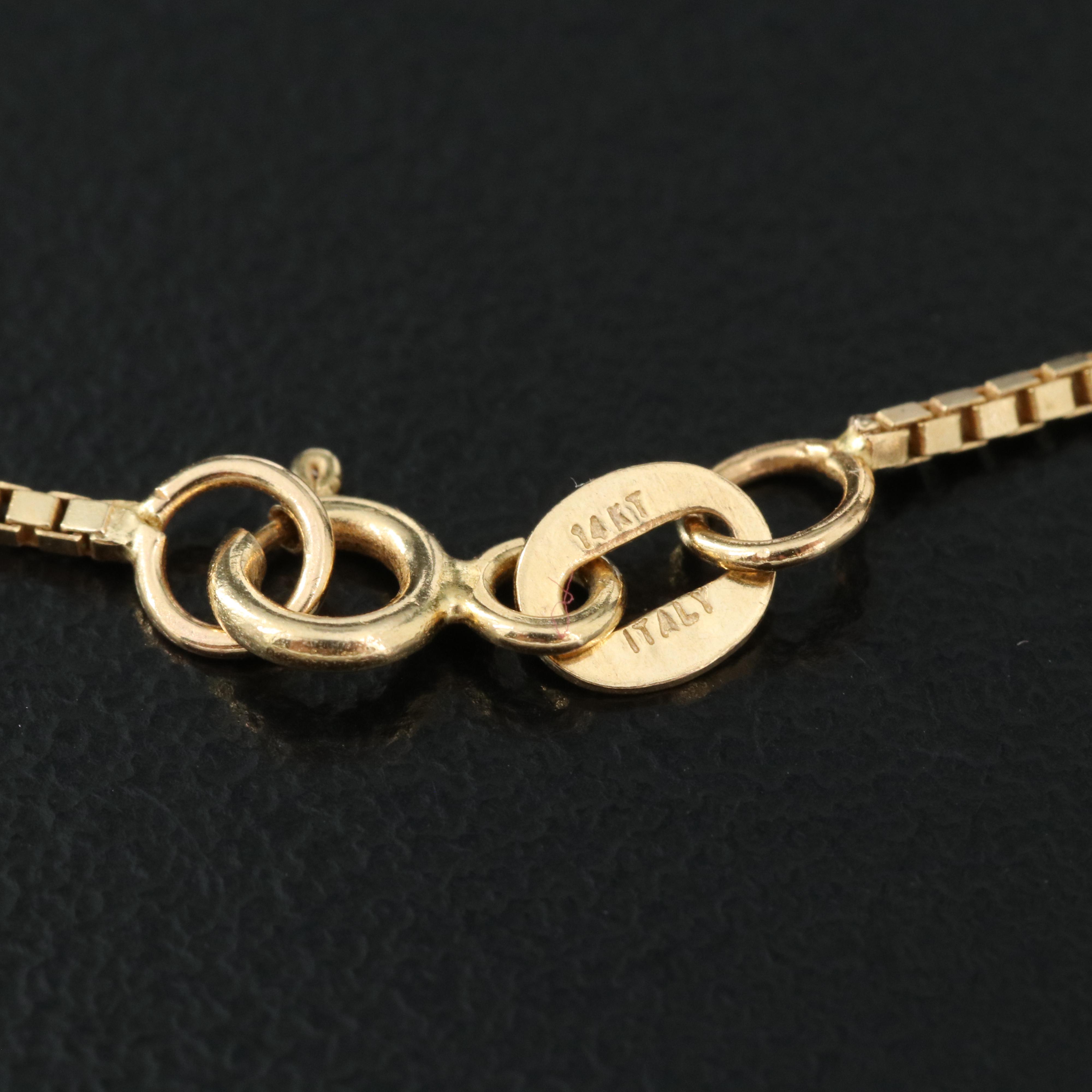 14K Gold Box Chain