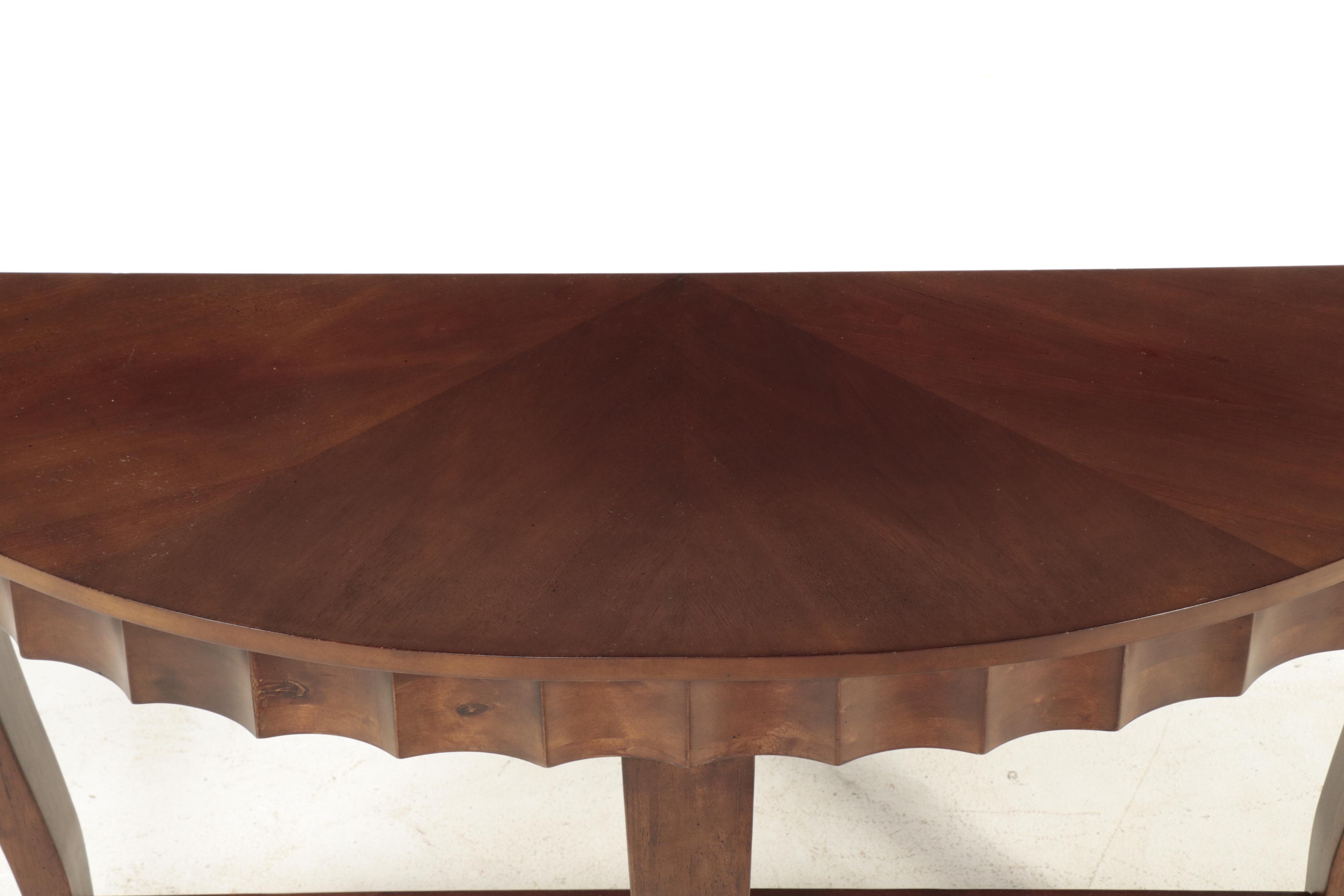 Contemporary Hardwood Console Table