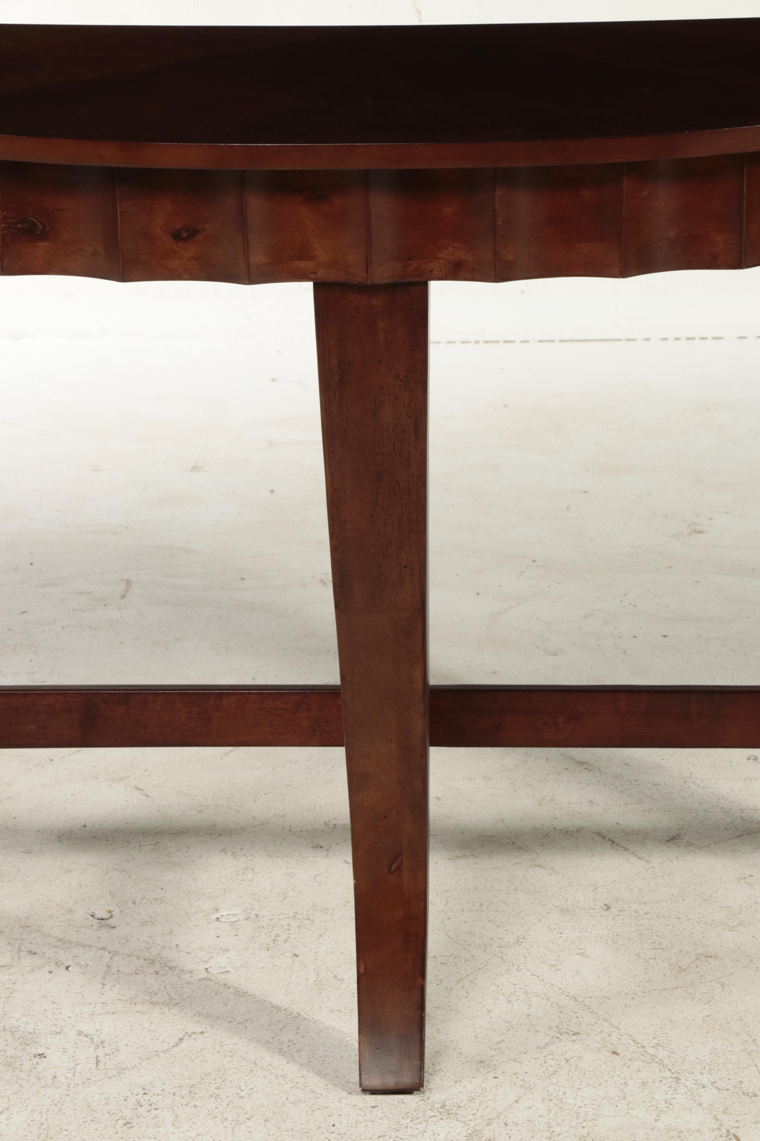 Contemporary Hardwood Console Table