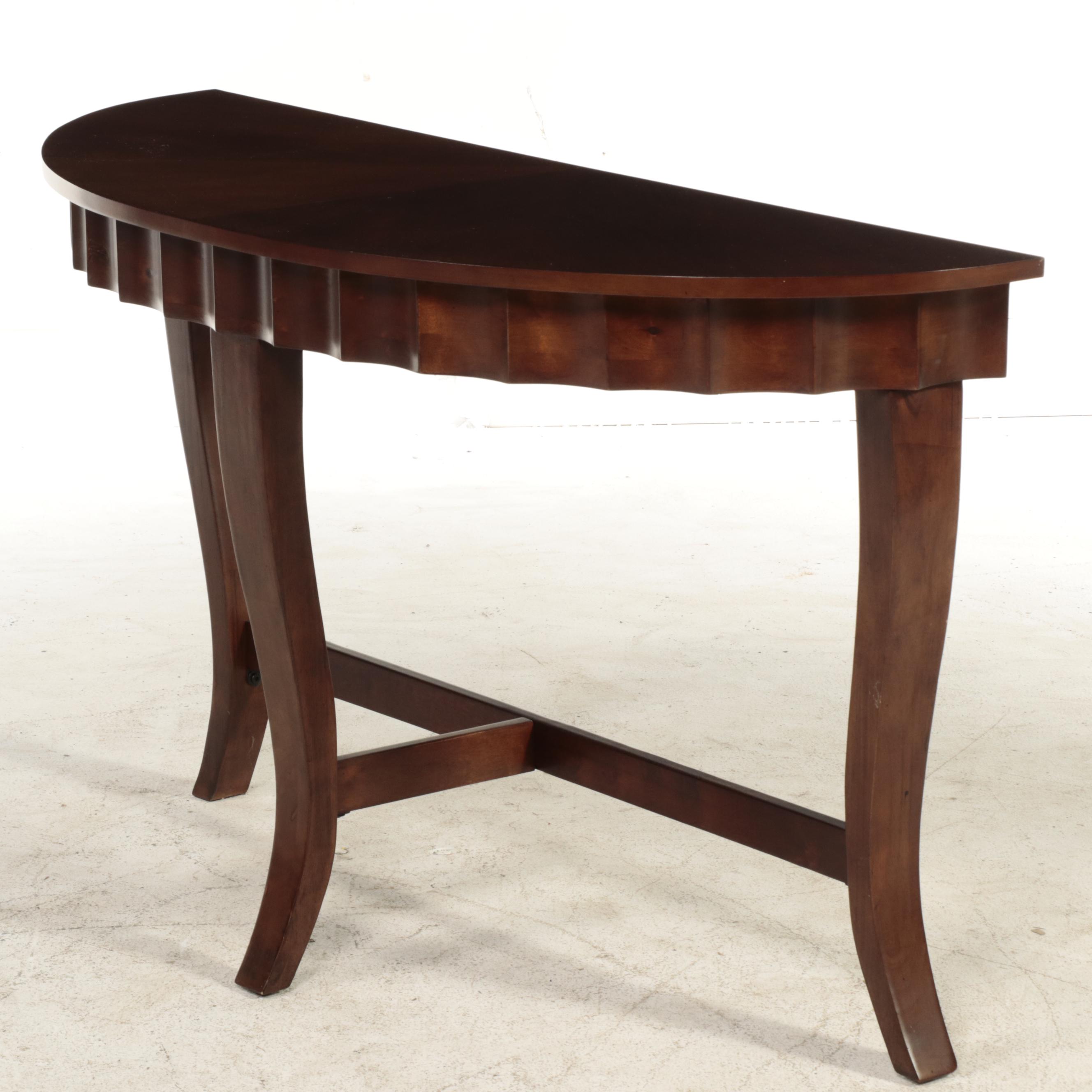 Contemporary Hardwood Console Table