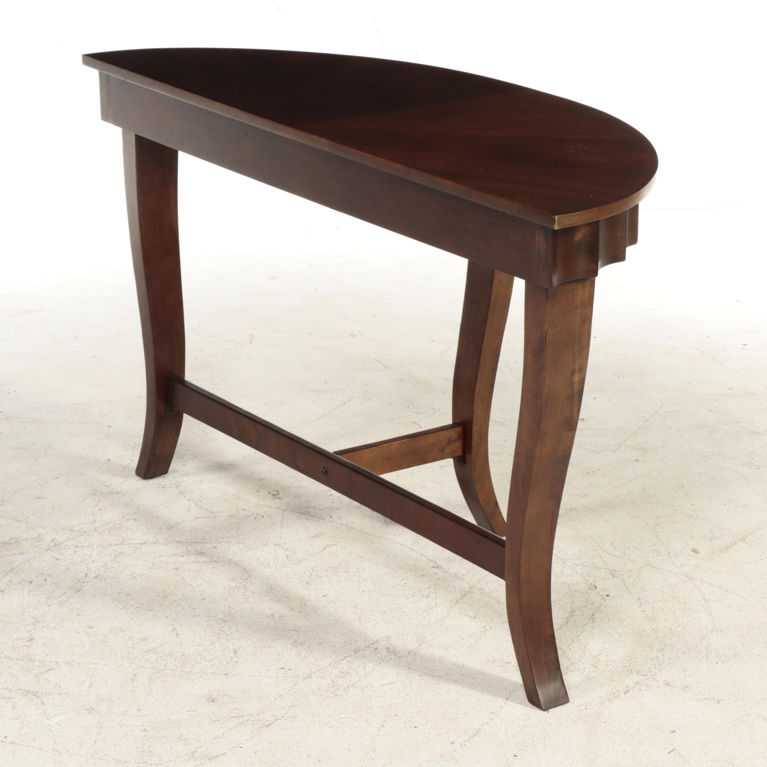 Contemporary Hardwood Console Table