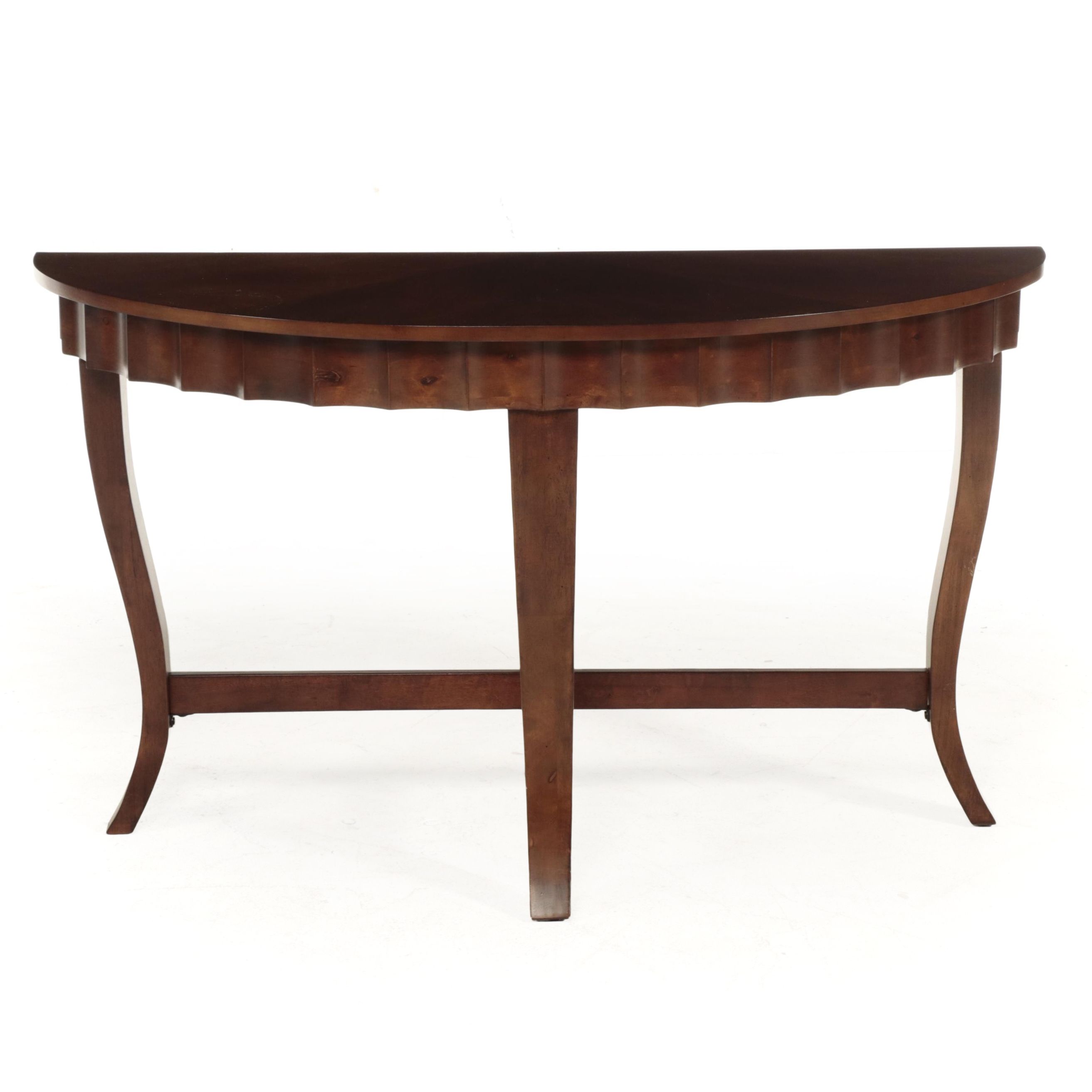 Contemporary Hardwood Console Table