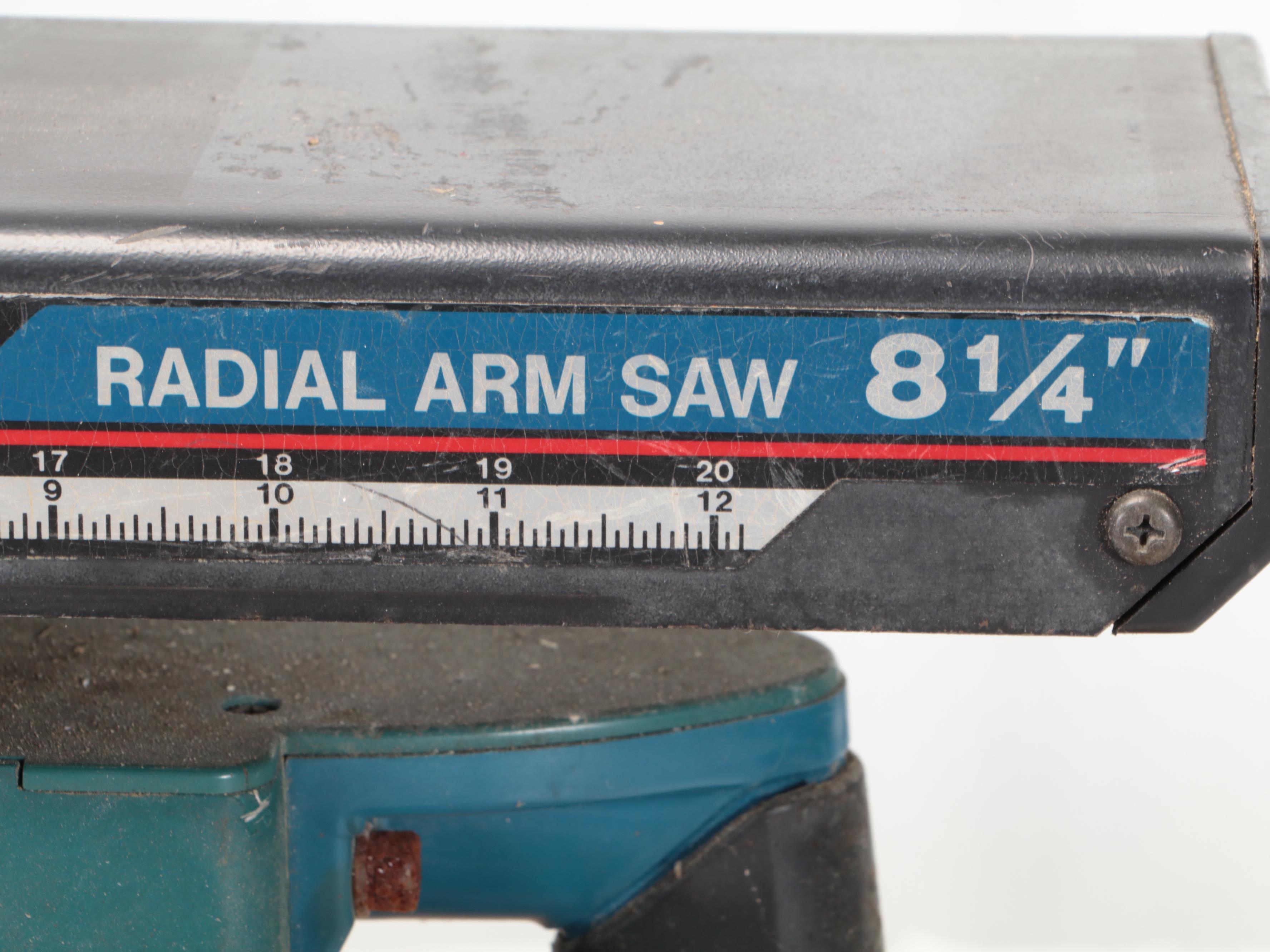 Ryobi Radial Arm Saw and Milwaukee Sawzall