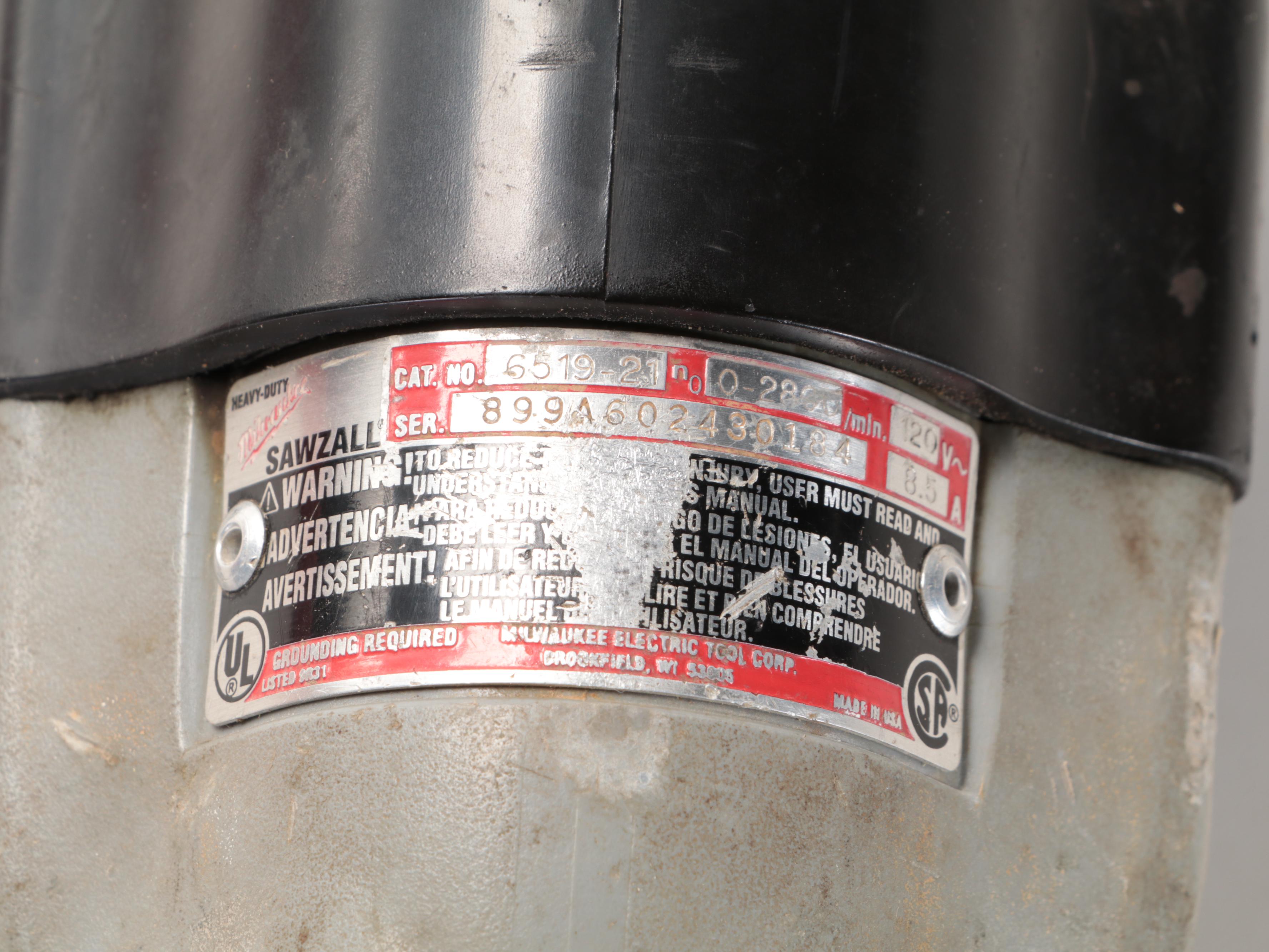 Ryobi Radial Arm Saw and Milwaukee Sawzall