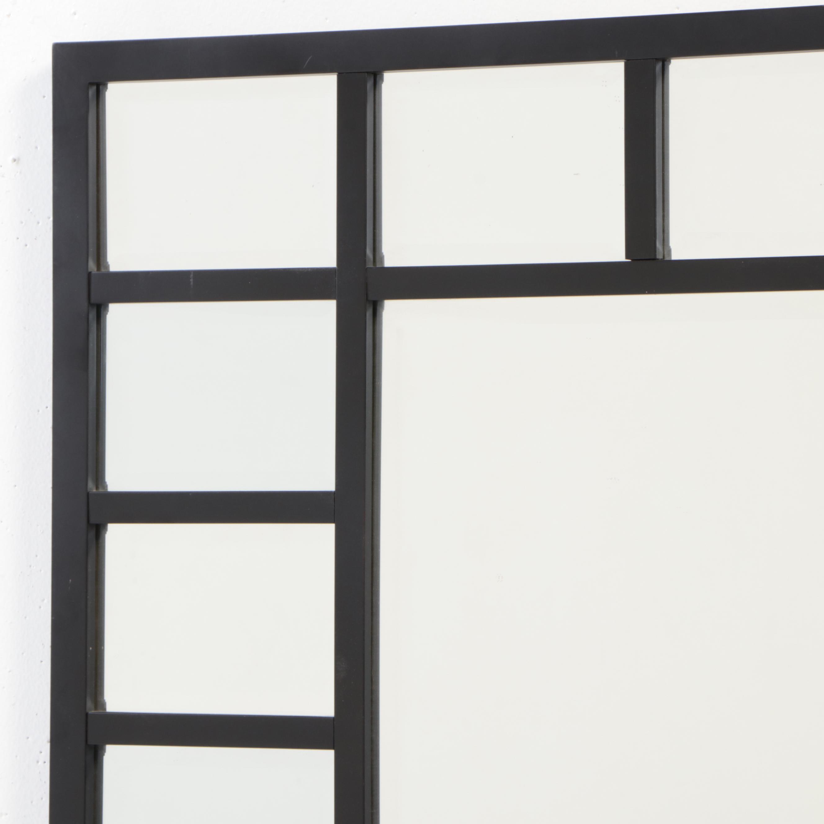 Contemporary Multi-Paned Wall Mirror