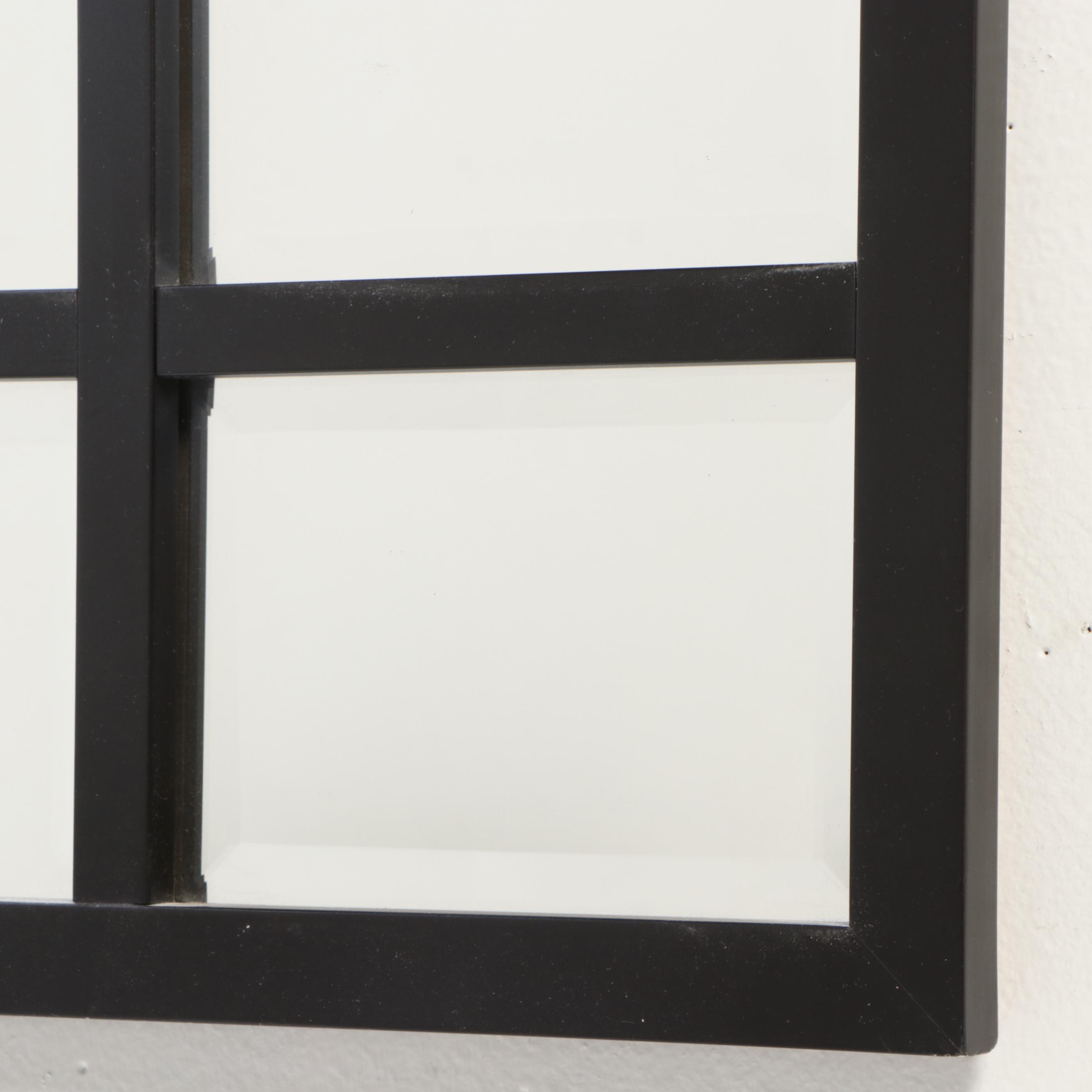 Contemporary Multi-Paned Wall Mirror