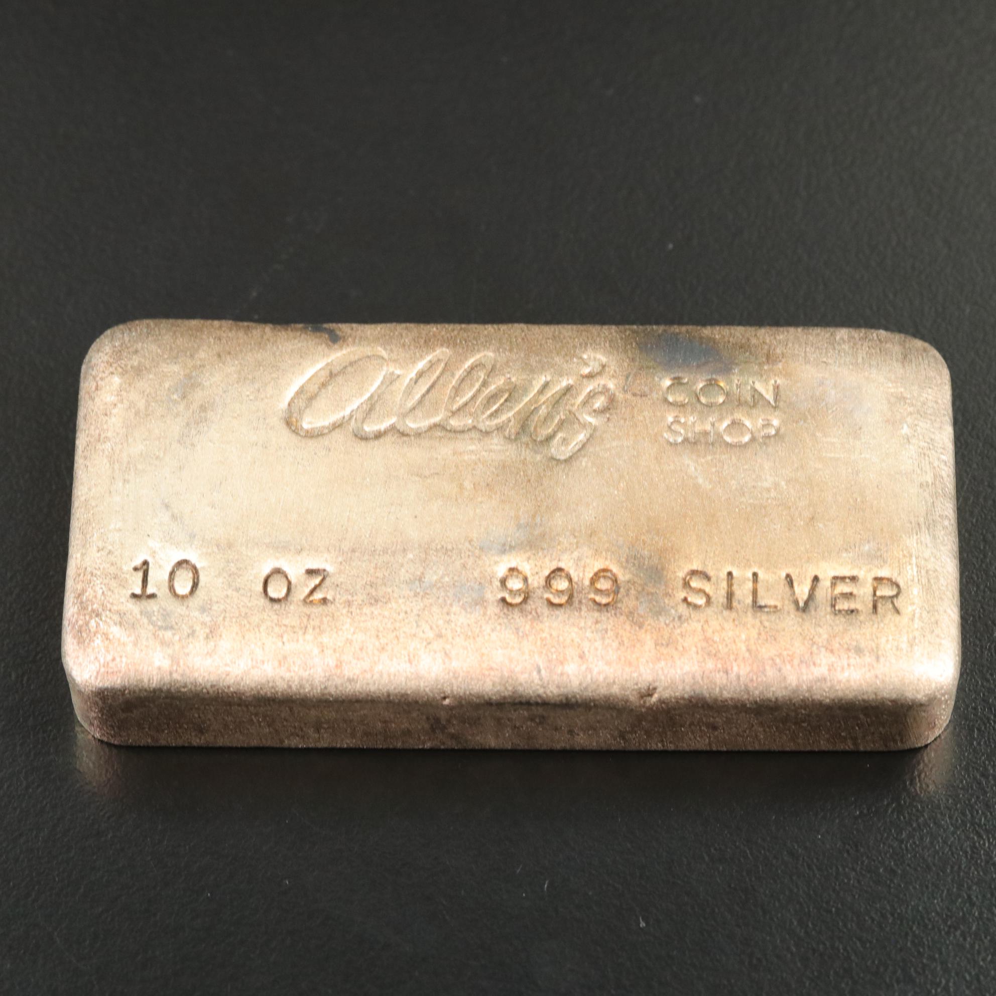 10-Troy Oz. Fine Silver Bar