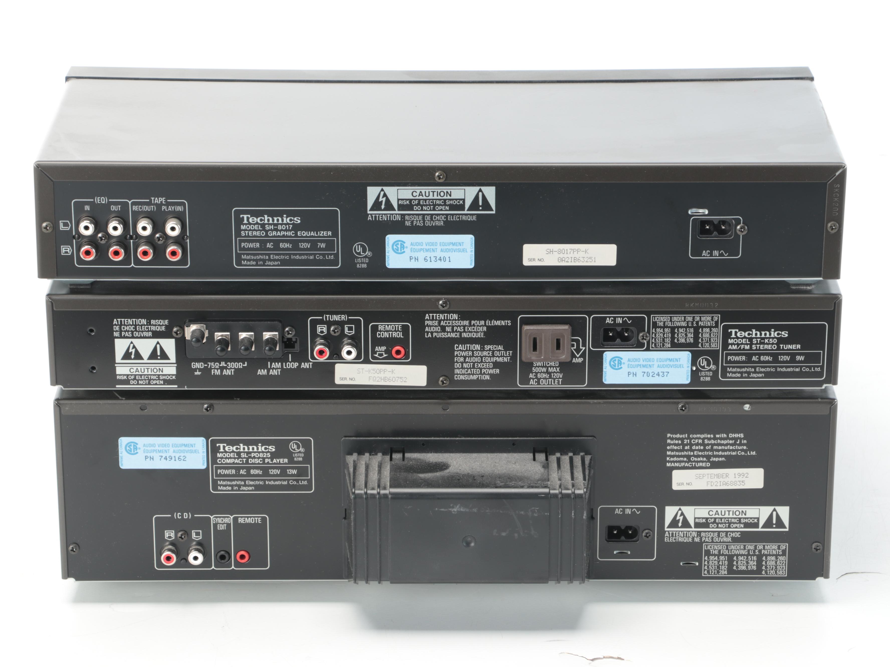 Technics Floor Standing Speakers With CD Changer, AM/FM Radio and More