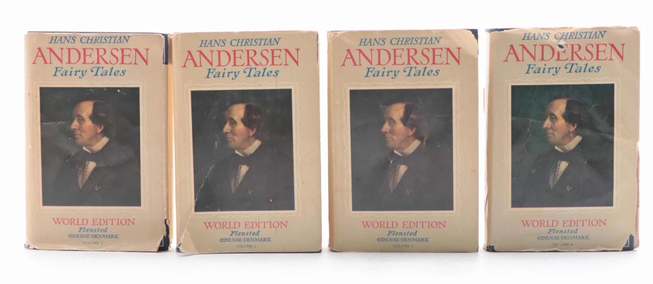 World Edition "Hans Christian Andersen's Fairy Tales" Four-Volume Set, 1960s