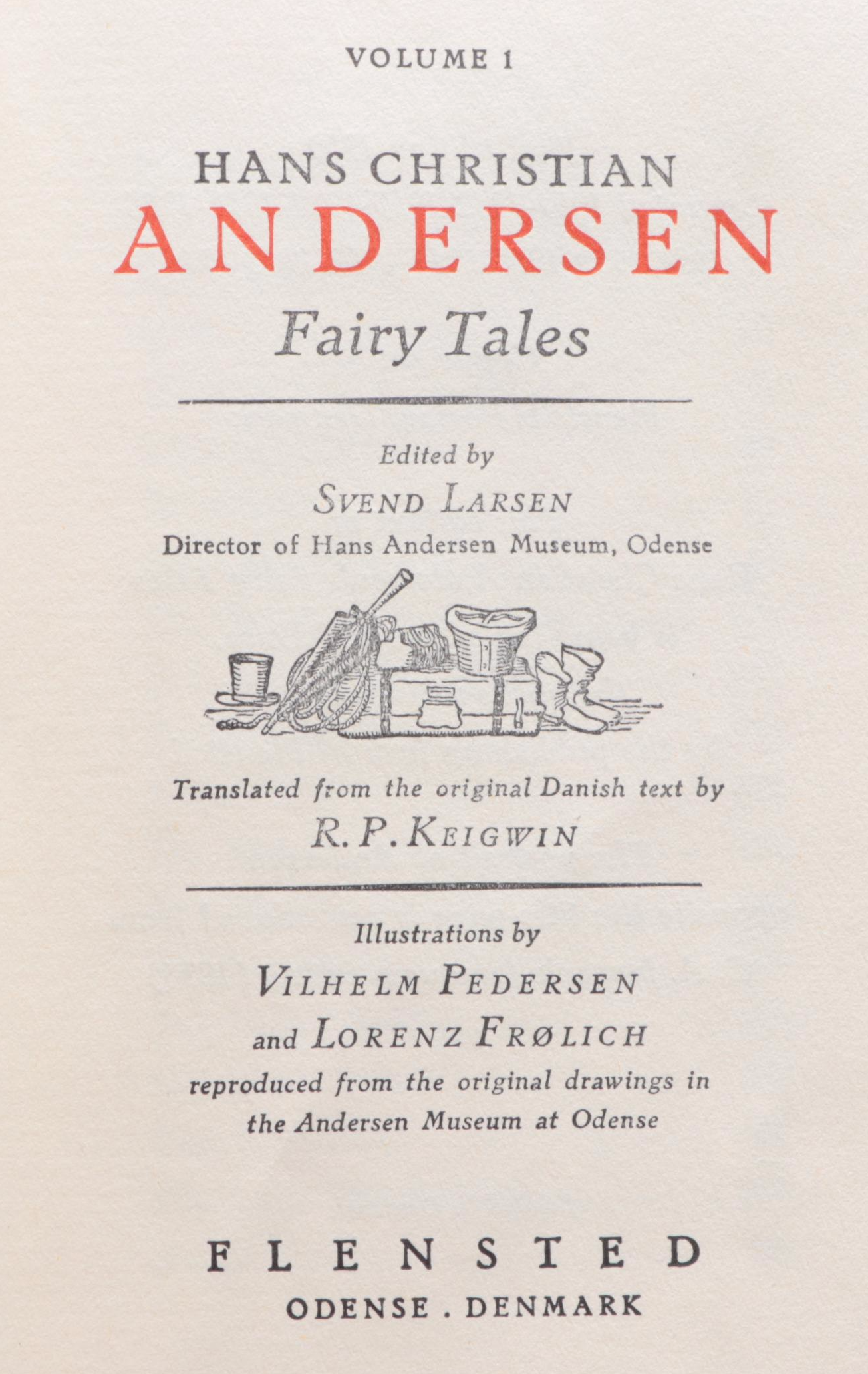World Edition "Hans Christian Andersen's Fairy Tales" Four-Volume Set, 1960s