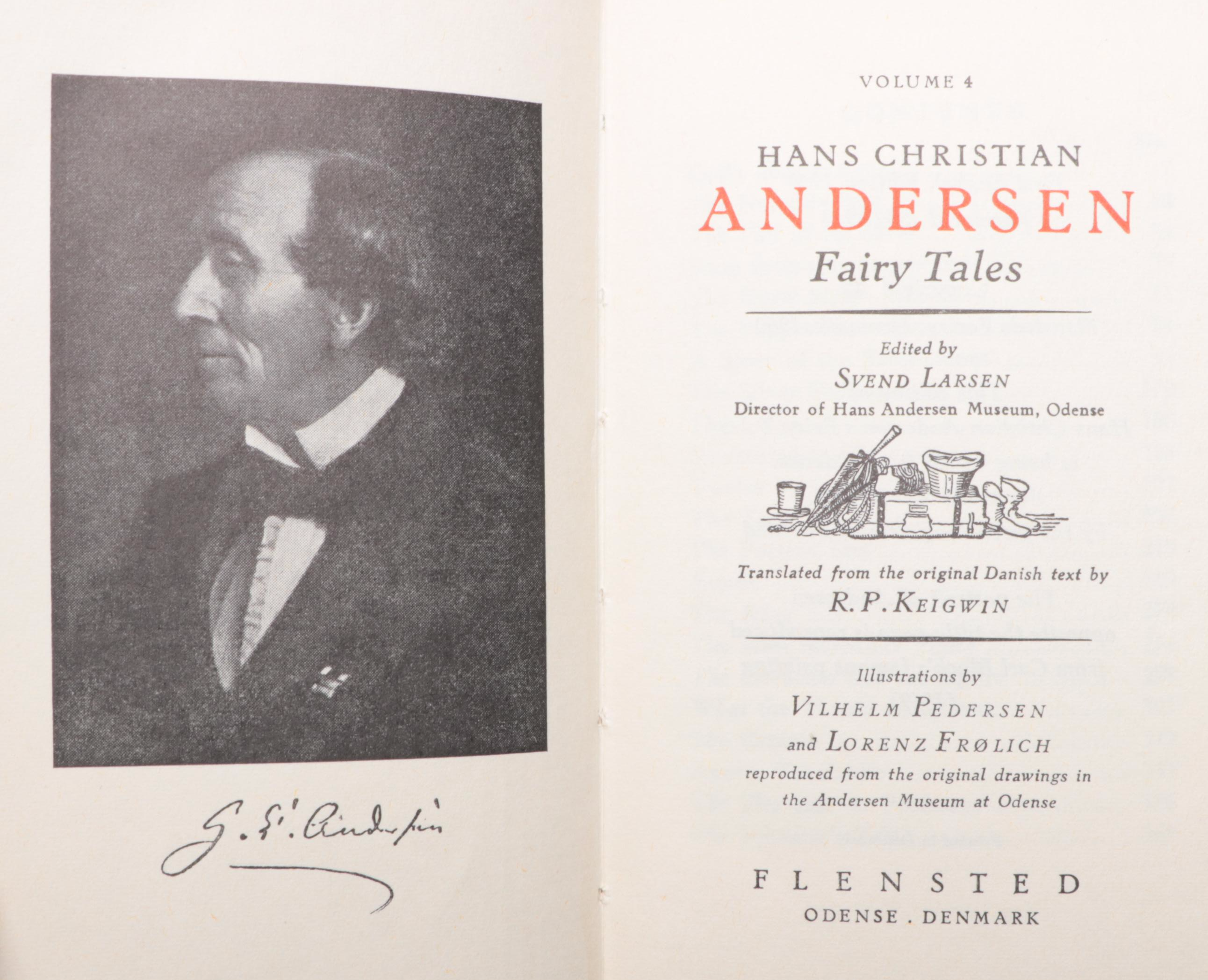 World Edition "Hans Christian Andersen's Fairy Tales" Four-Volume Set, 1960s