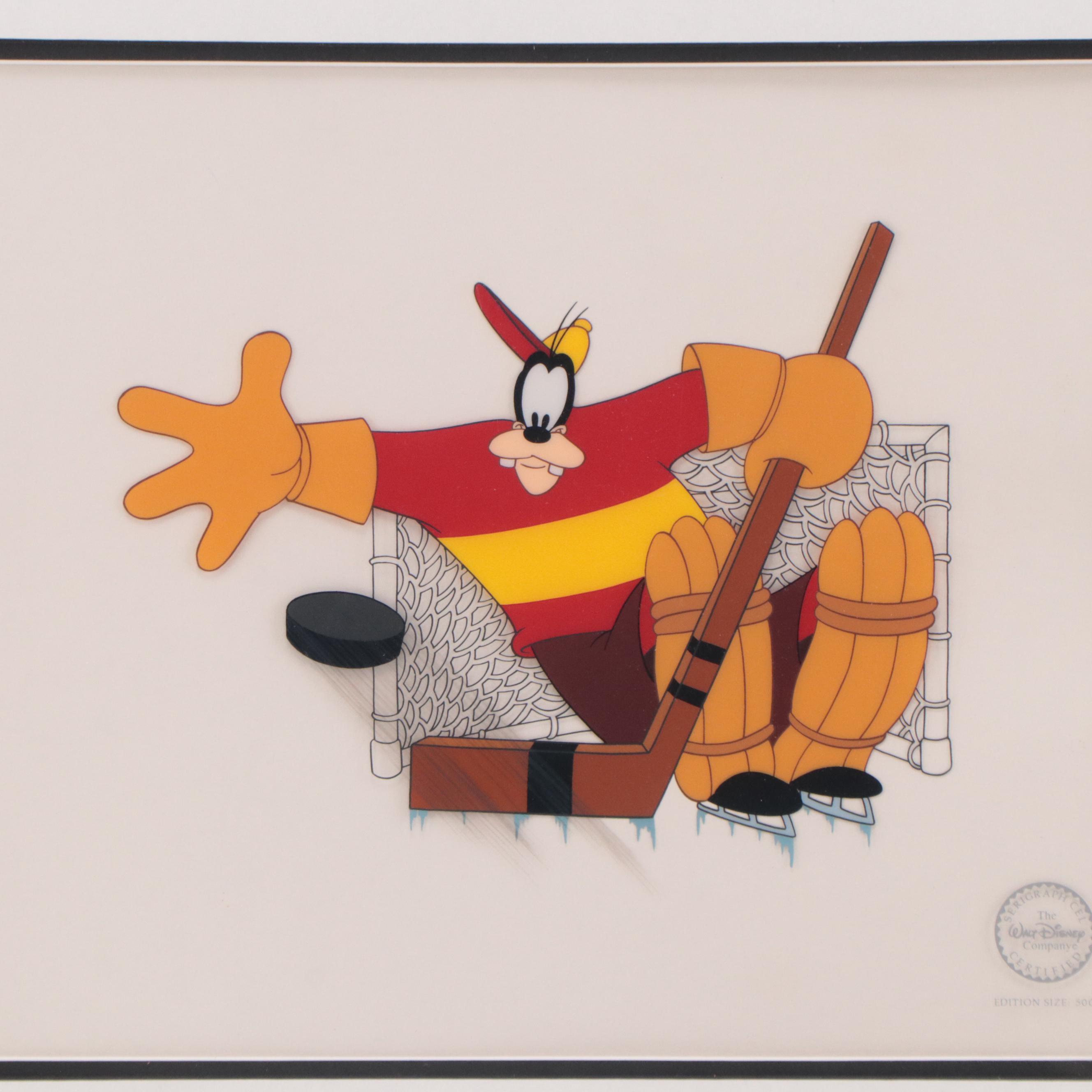 Disney Goofy Hockey Sericel From "Hockey Homicide," 1993