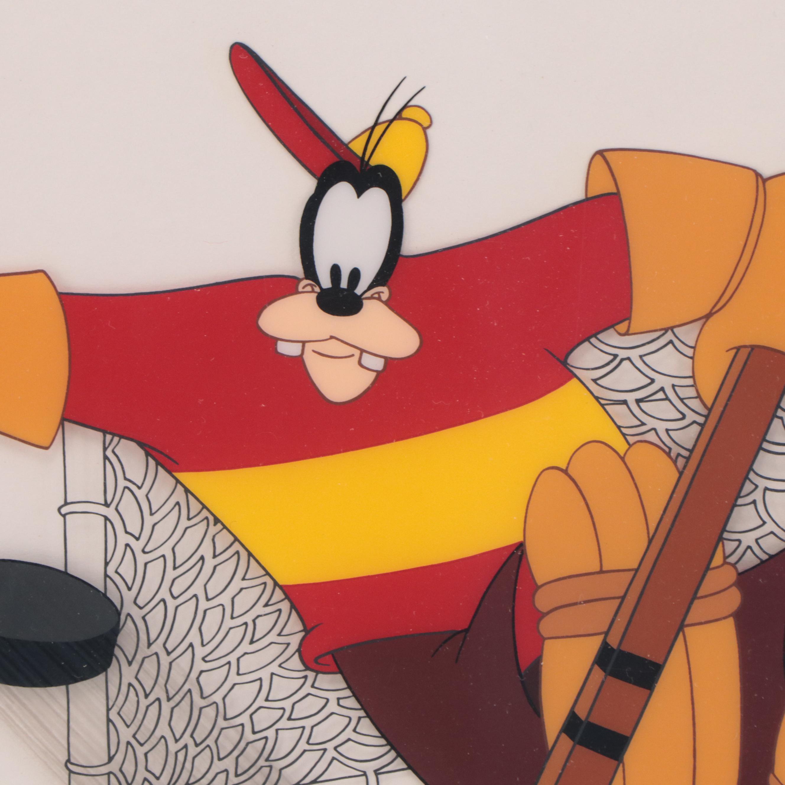 Disney Goofy Hockey Sericel From "Hockey Homicide," 1993