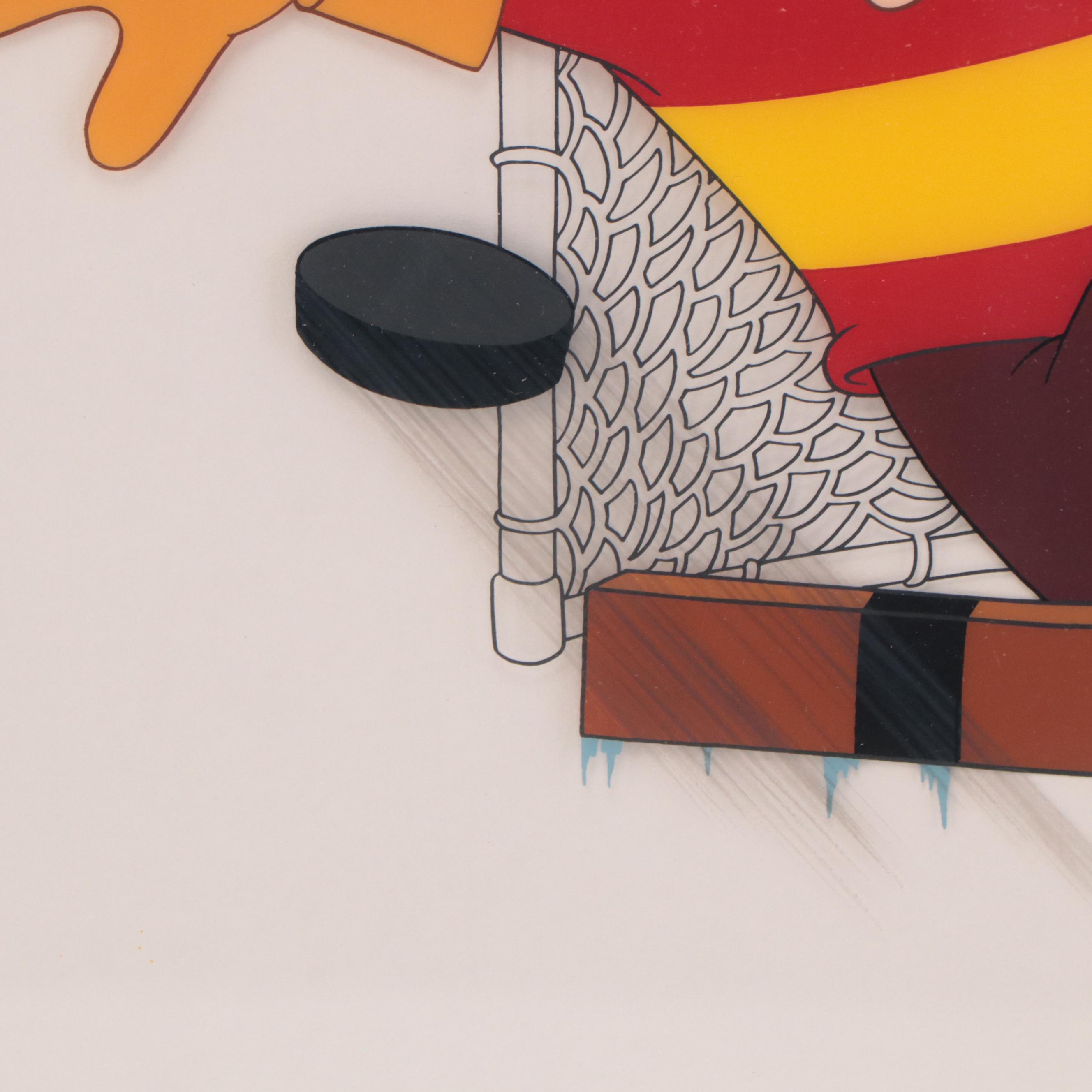 Disney Goofy Hockey Sericel From "Hockey Homicide," 1993