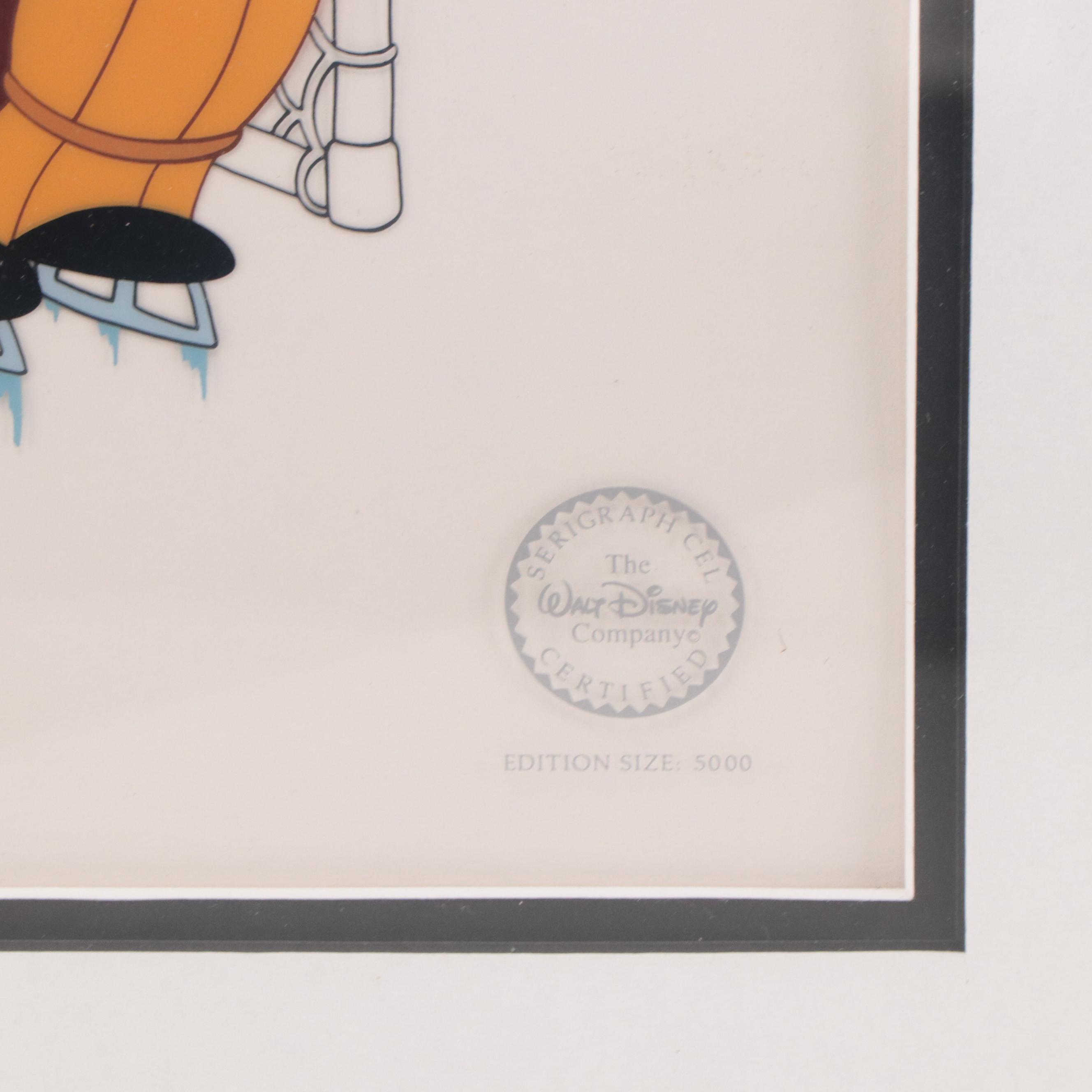 Disney Goofy Hockey Sericel From "Hockey Homicide," 1993