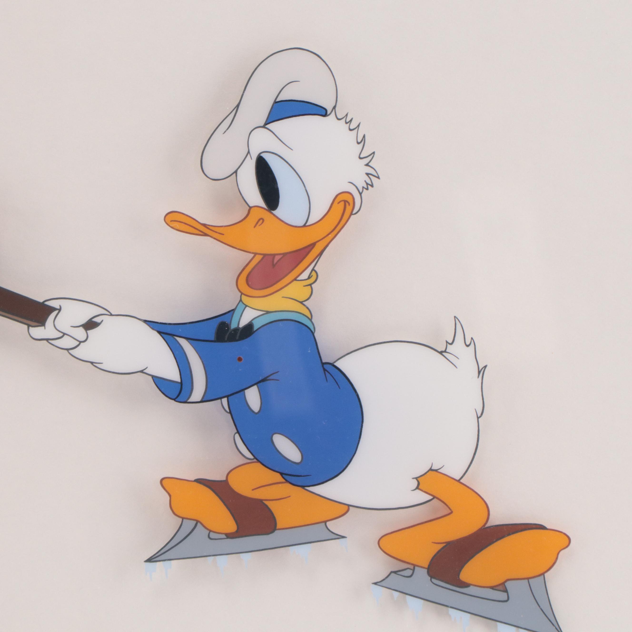Disney Donald Duck Sericel From "Hockey Champ," 1993