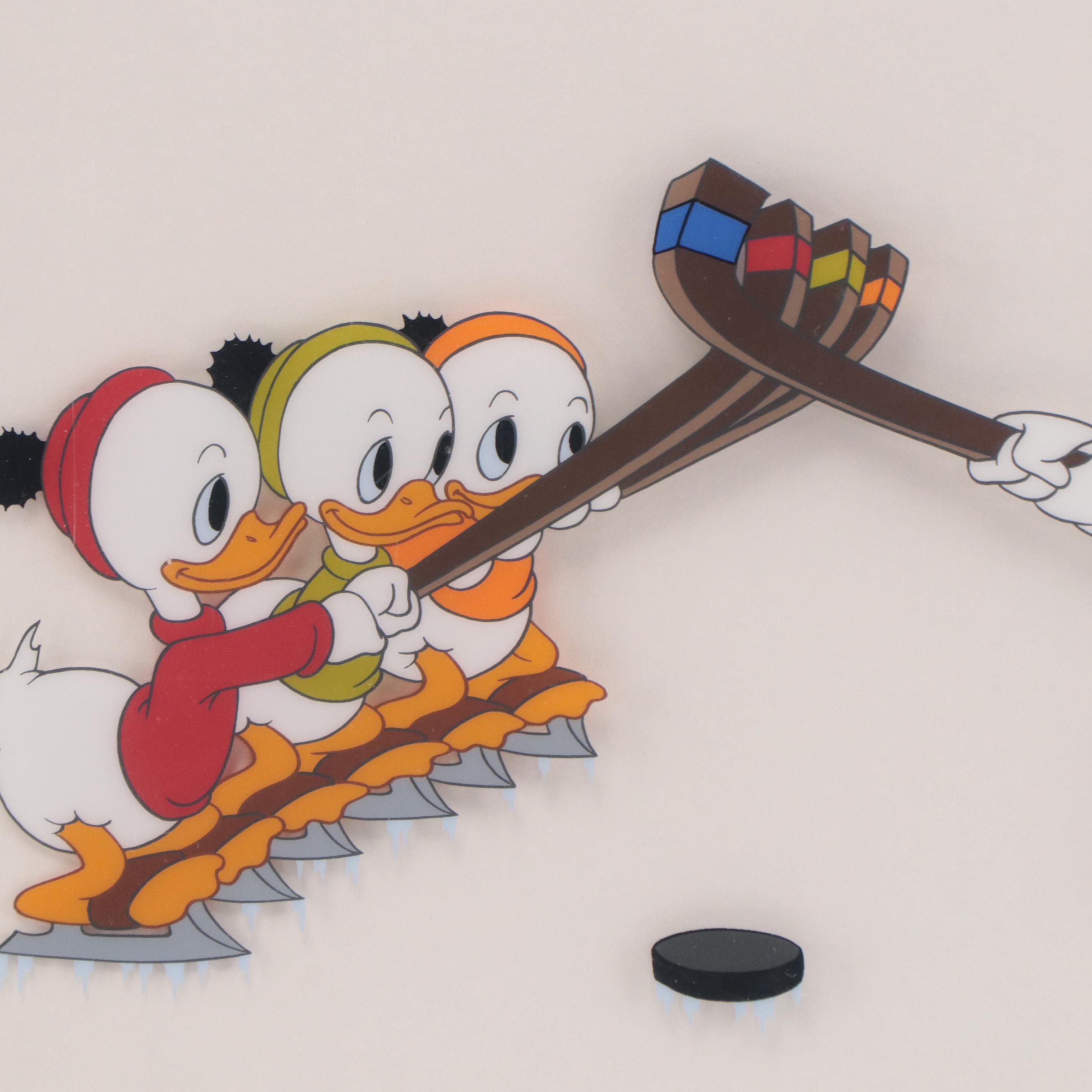 Disney Donald Duck Sericel From "Hockey Champ," 1993