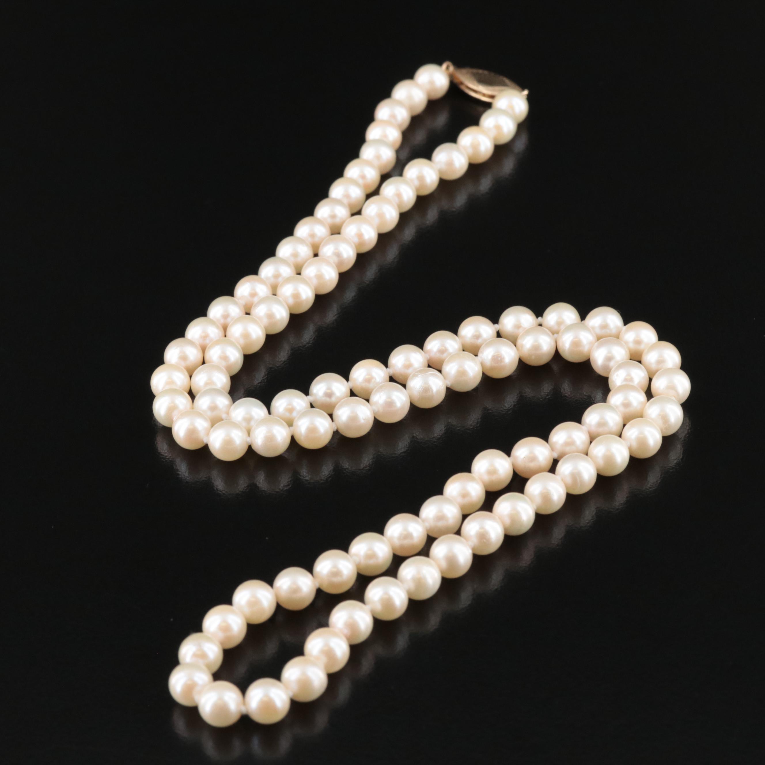 14K Pearl Necklace