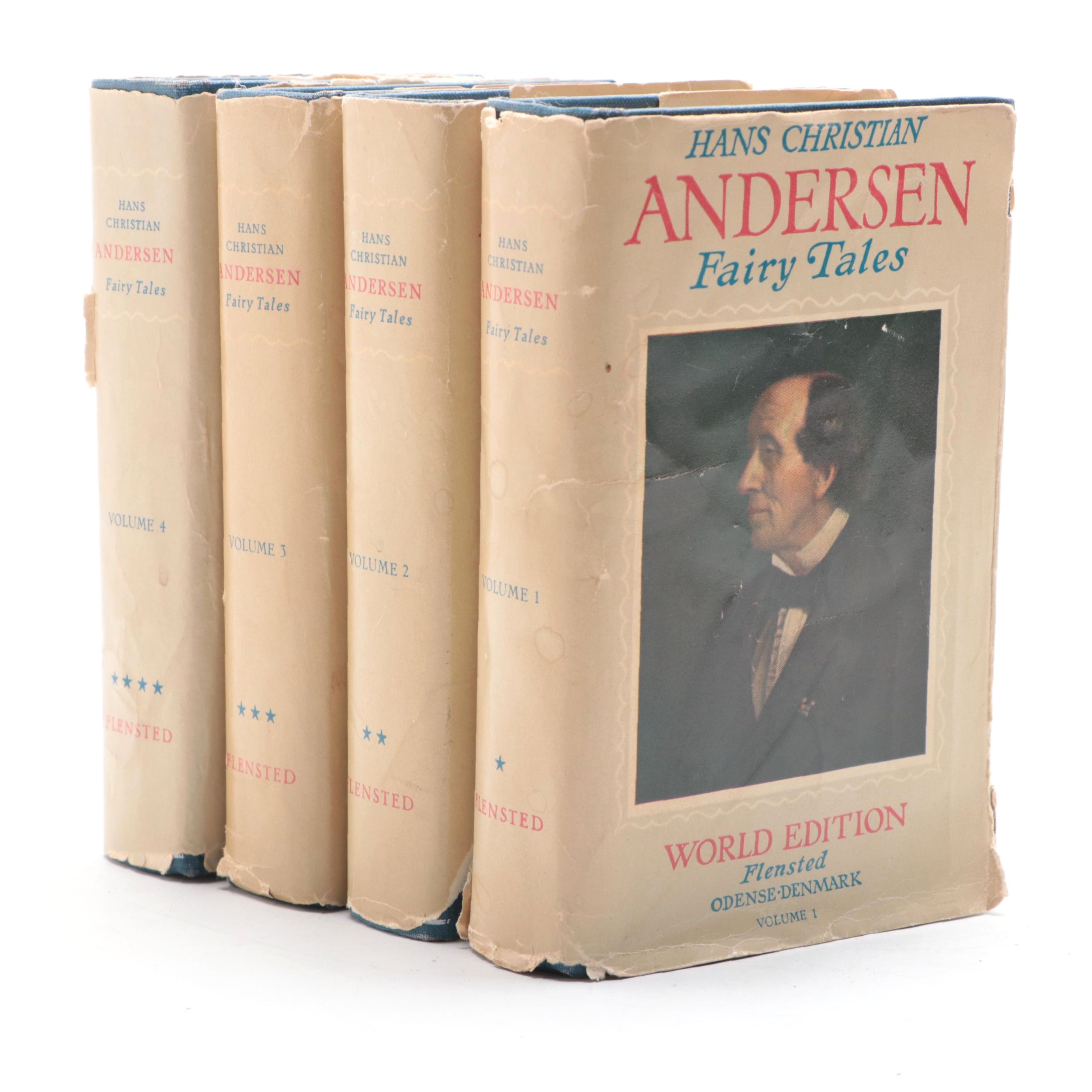World Edition "Hans Christian Andersen's Fairy Tales" Four-Volume Set, 1960s