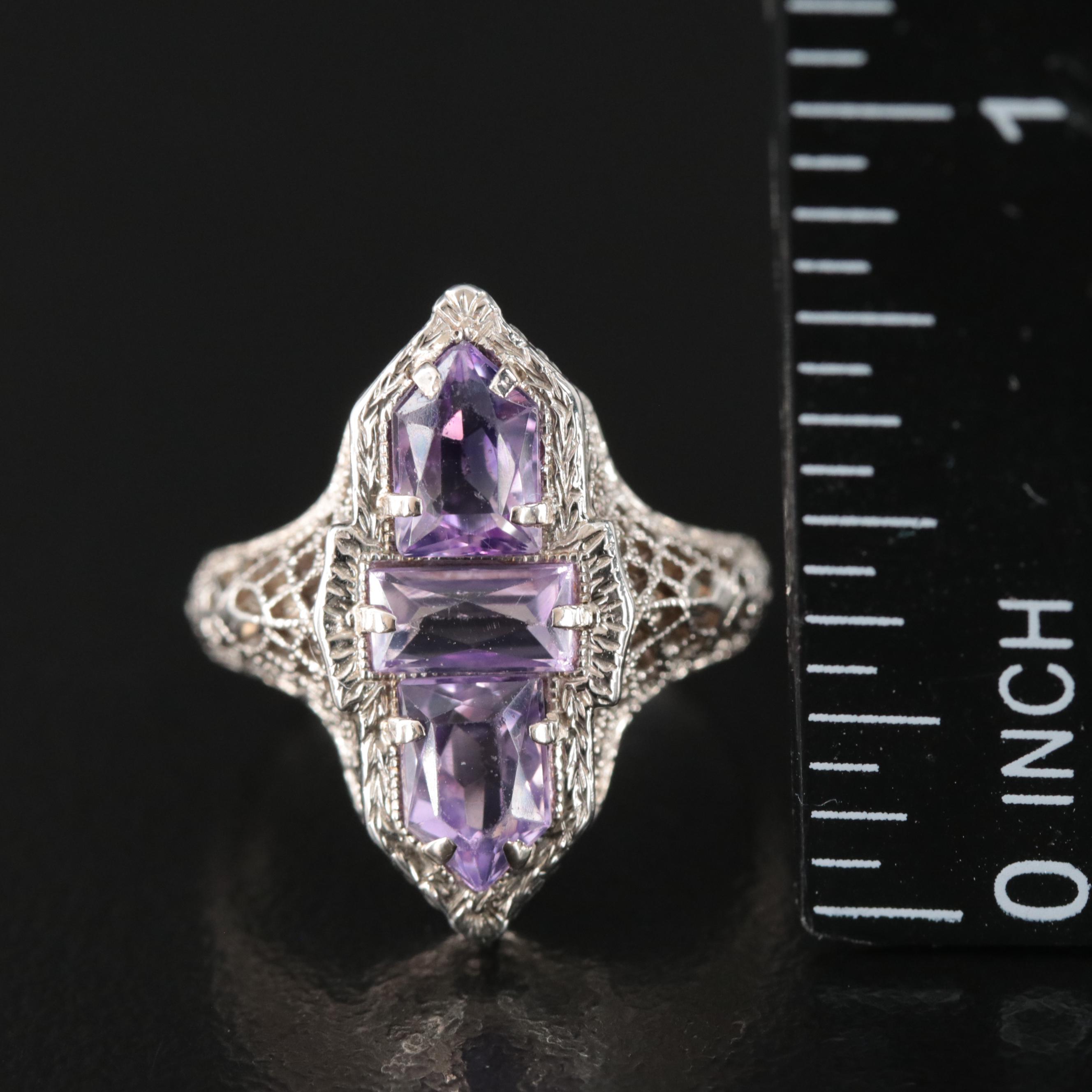 14K Amethyst Ring