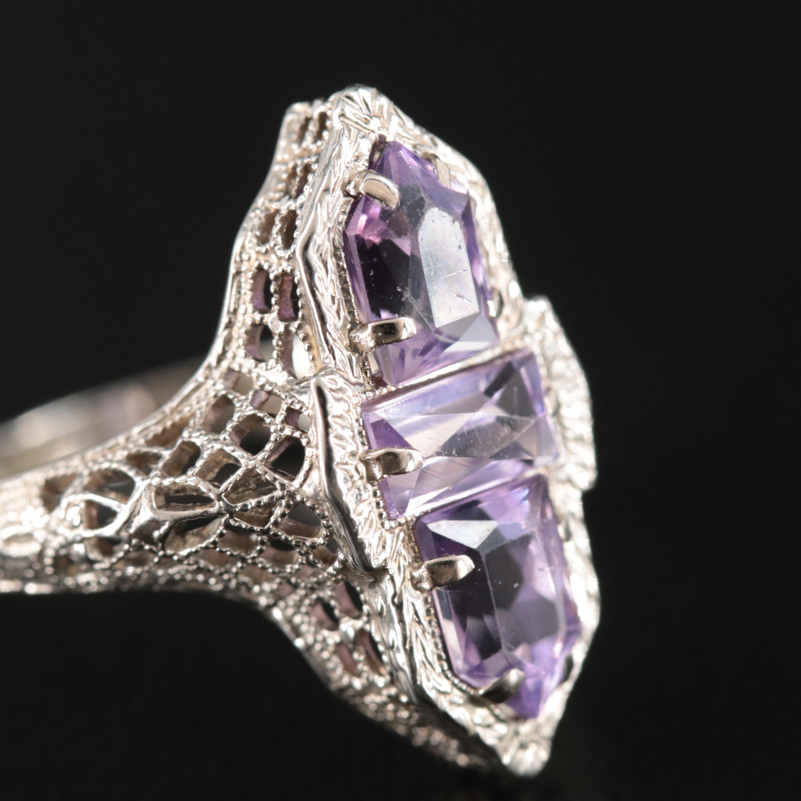 14K Amethyst Ring