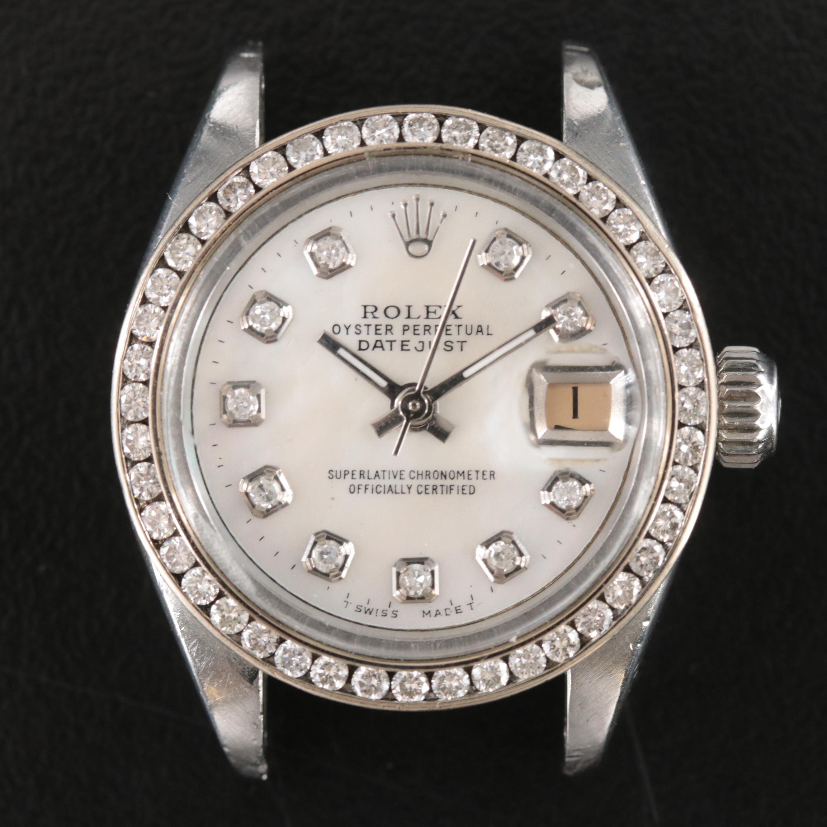 Rolex Custom Dial and Bezel Oyster Perpetual Datejust