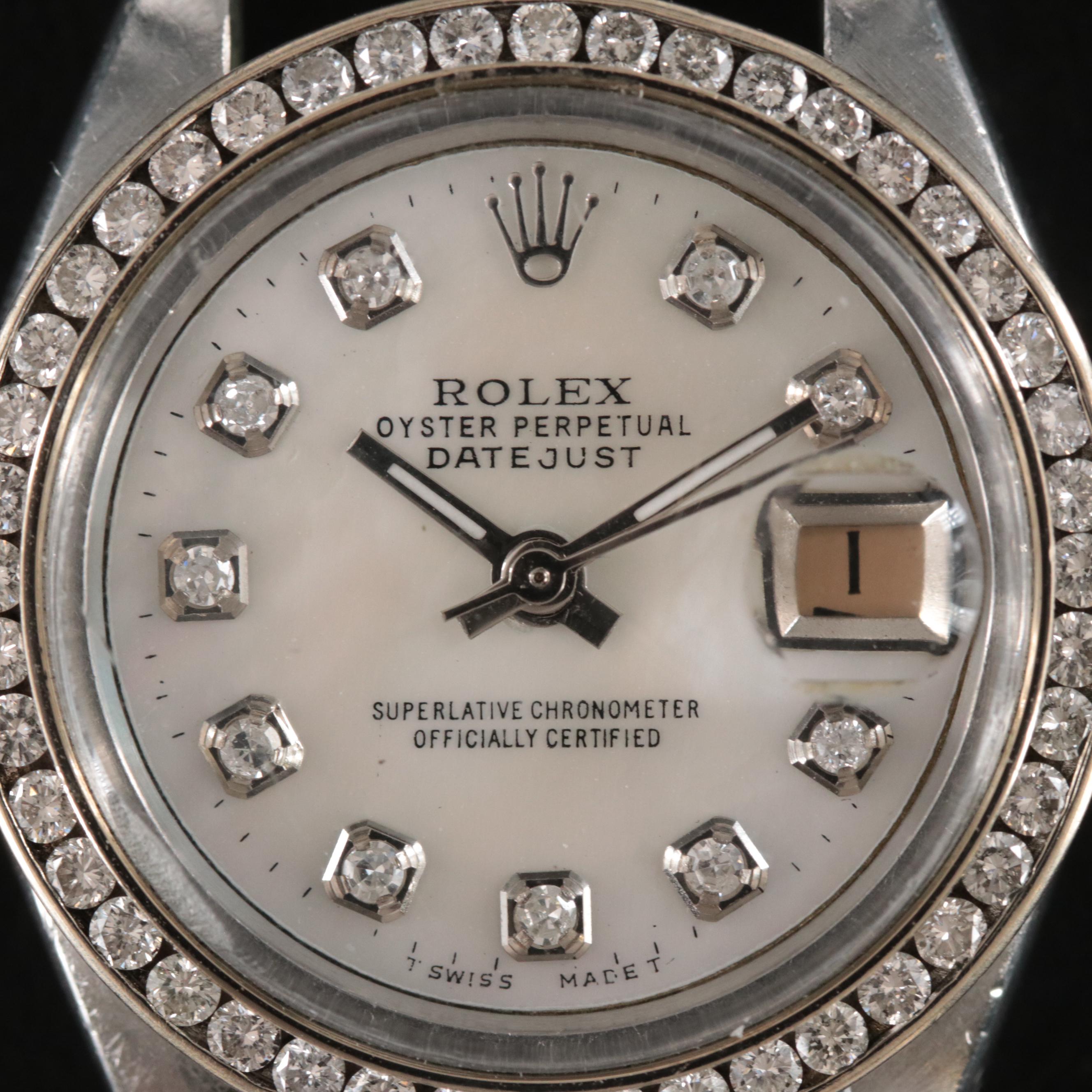 Rolex Custom Dial and Bezel Oyster Perpetual Datejust